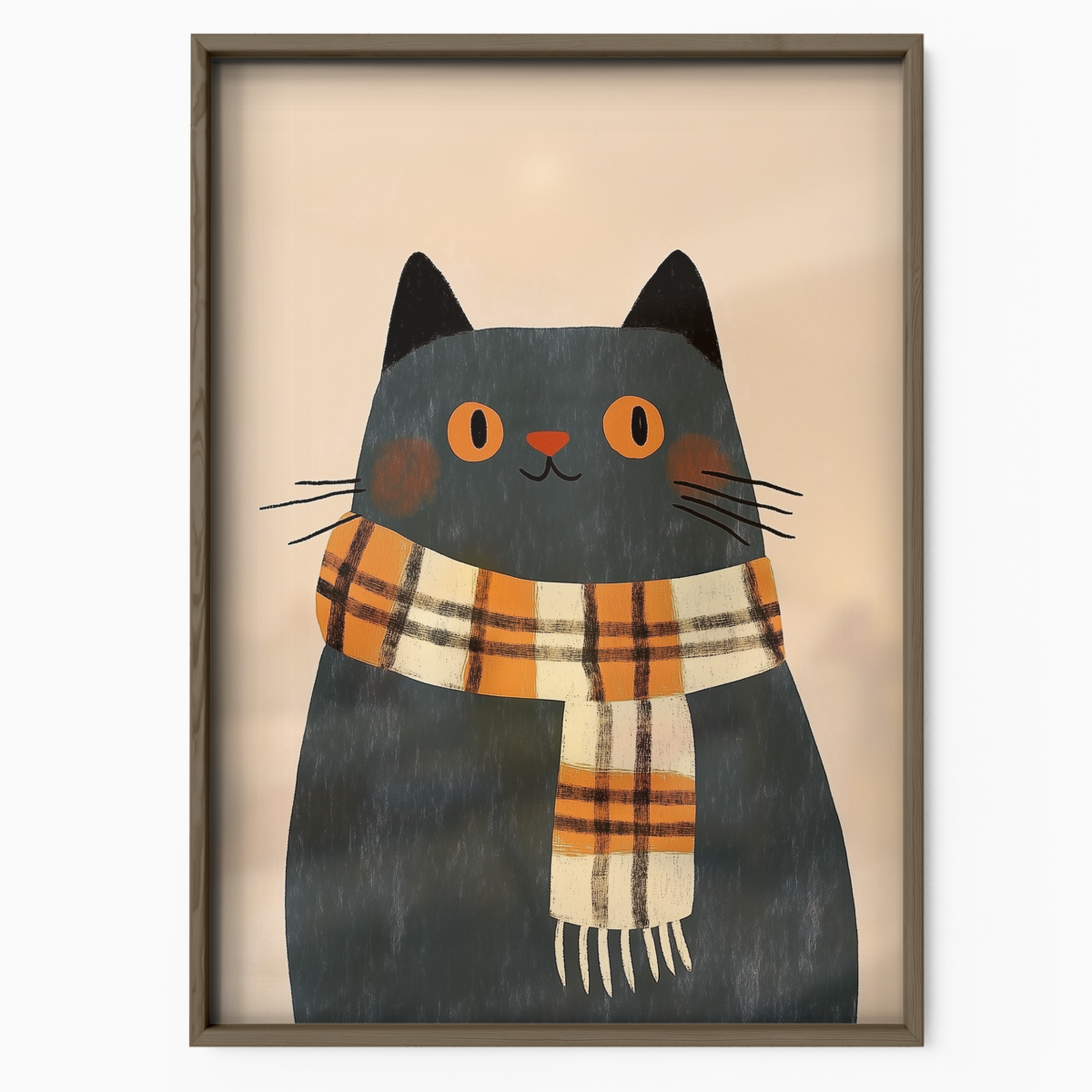 Pop Cat Orange Scarf
