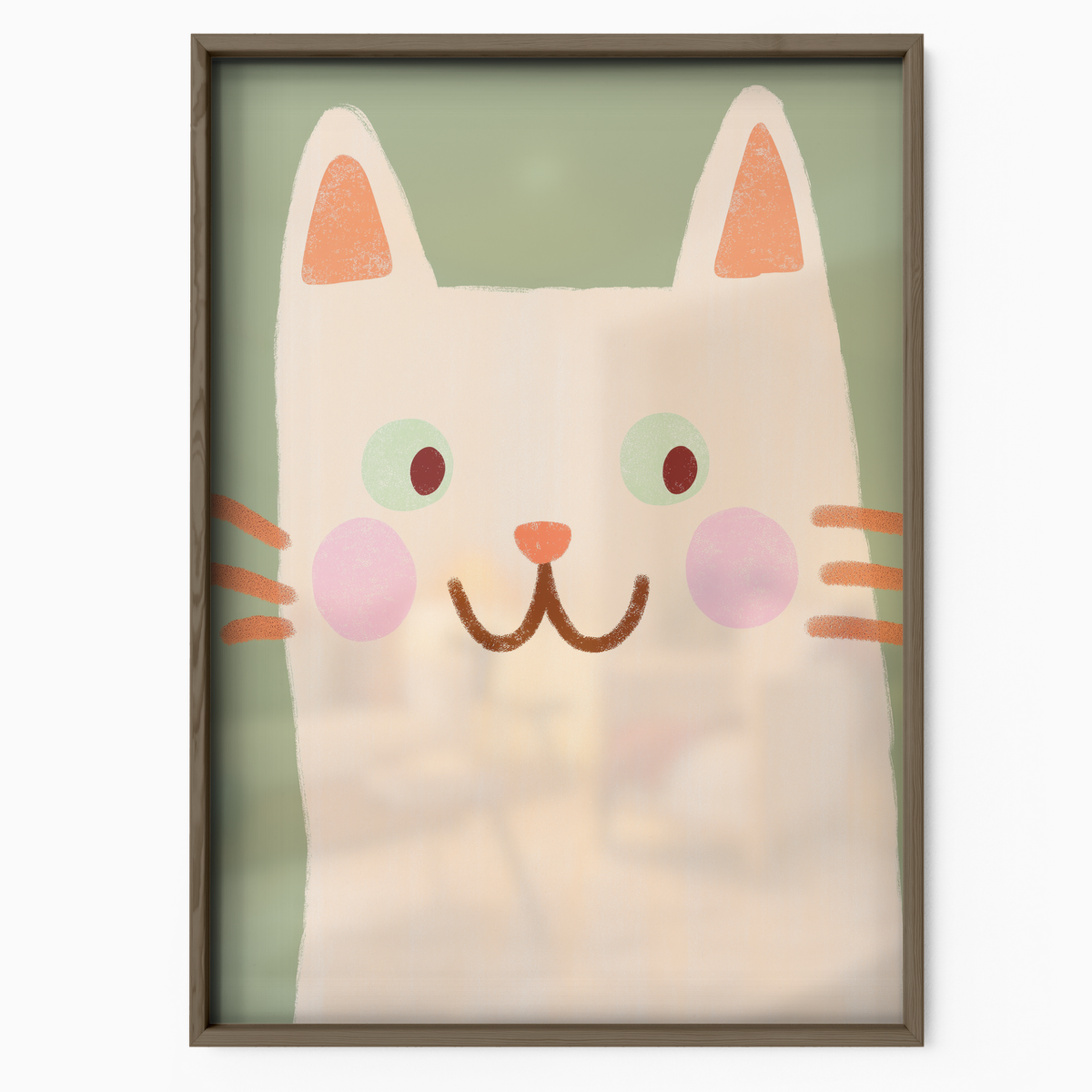 Pop Cat Pastel Face