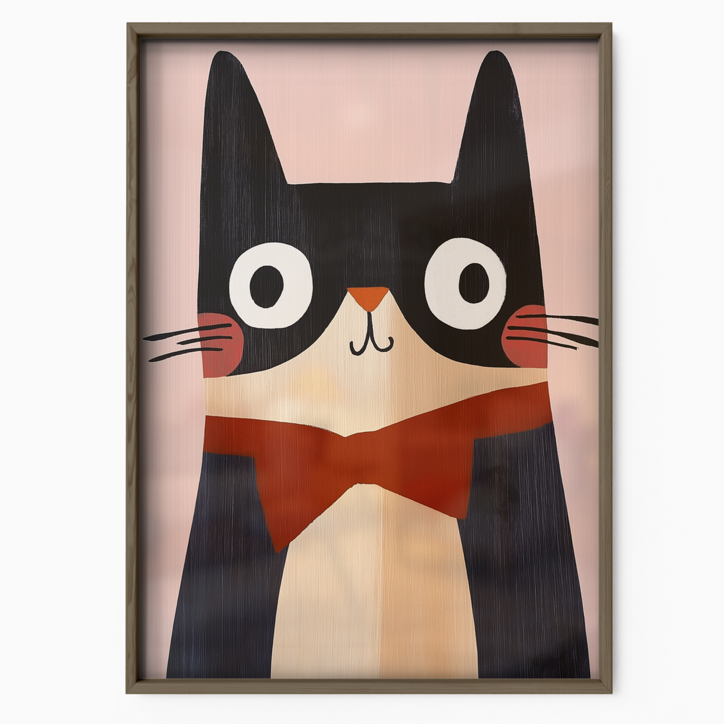 Pop Cat Red Bowtie