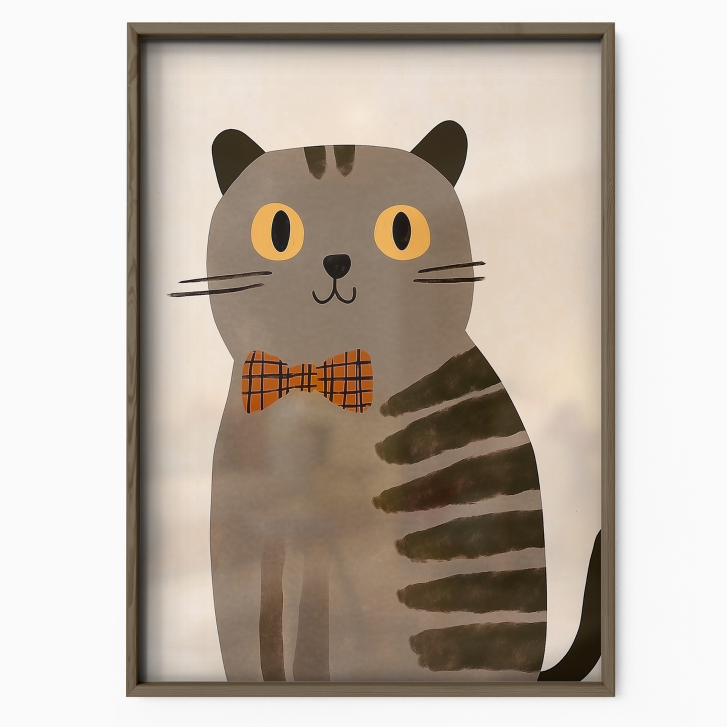 Pop Cat Striped Bowtie