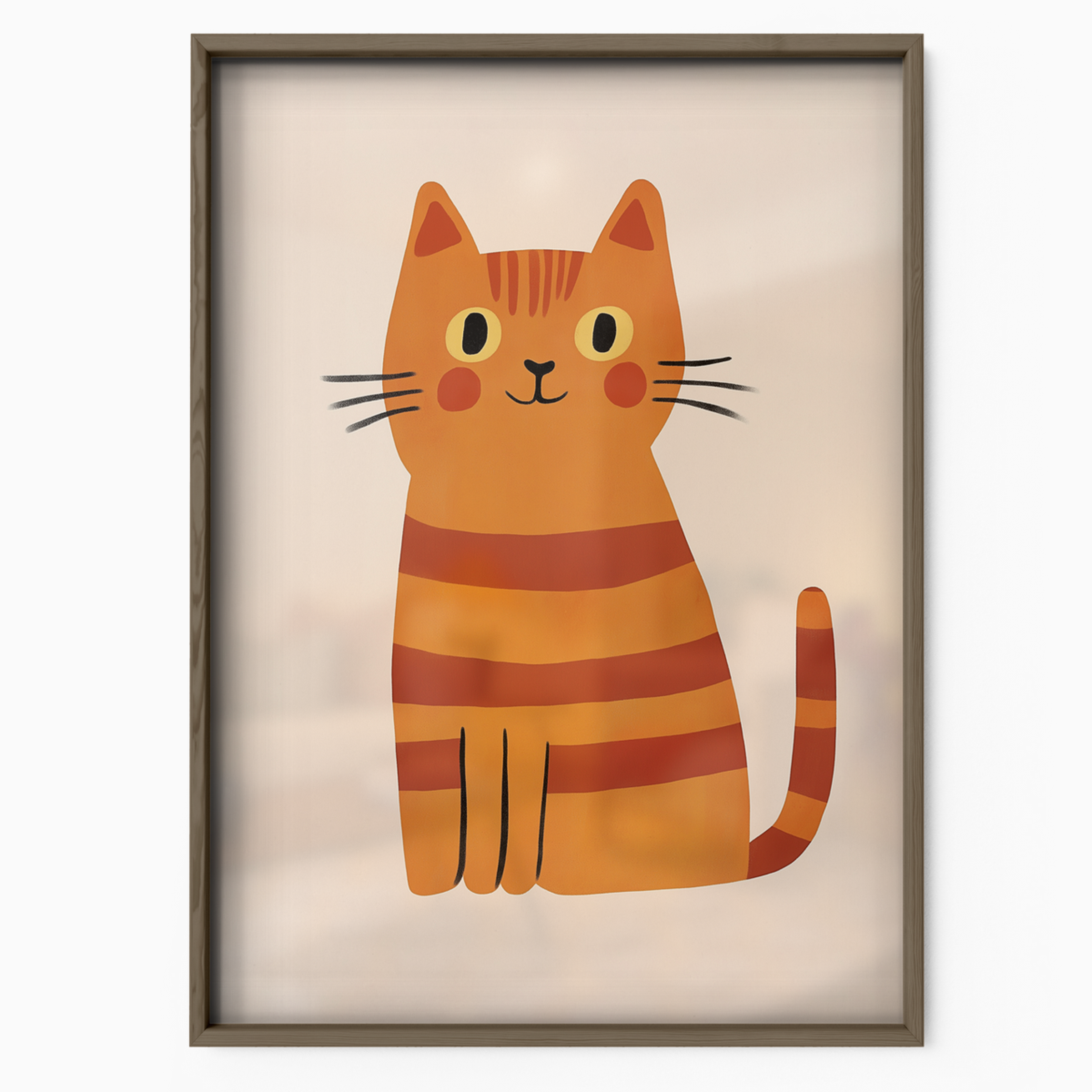 Pop Cat Striped Ginger