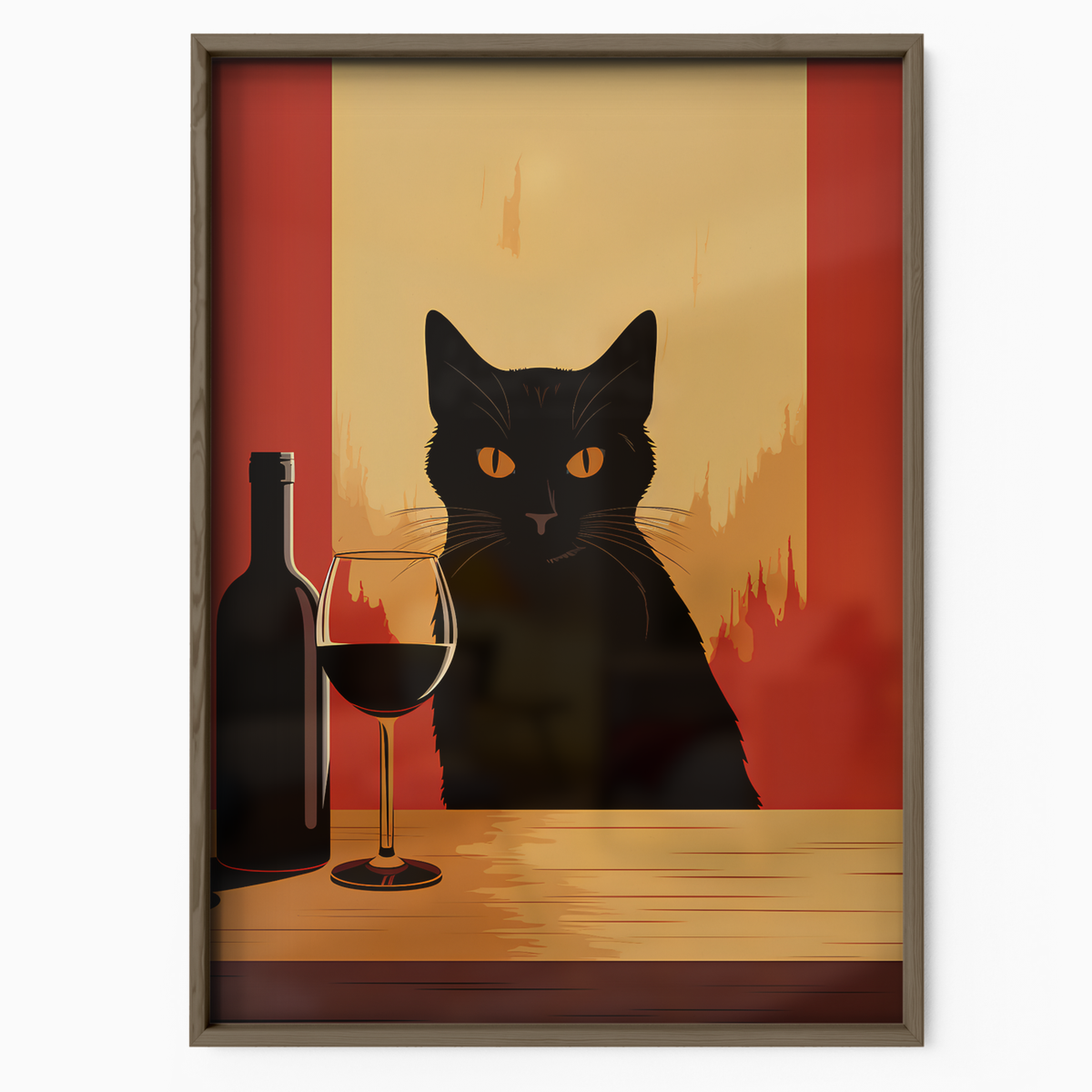 The Wine Lover Cat