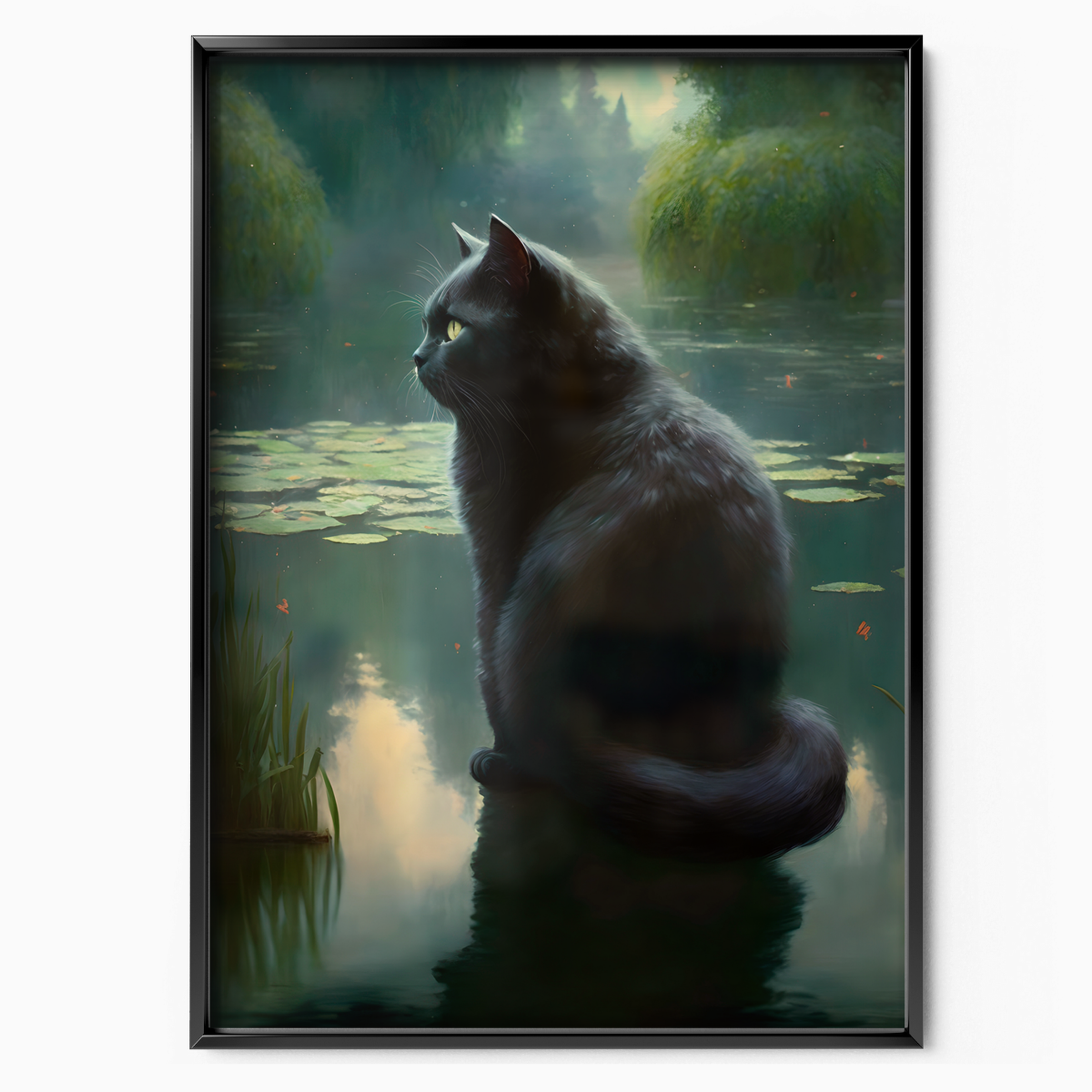 Black Cat By The Lake