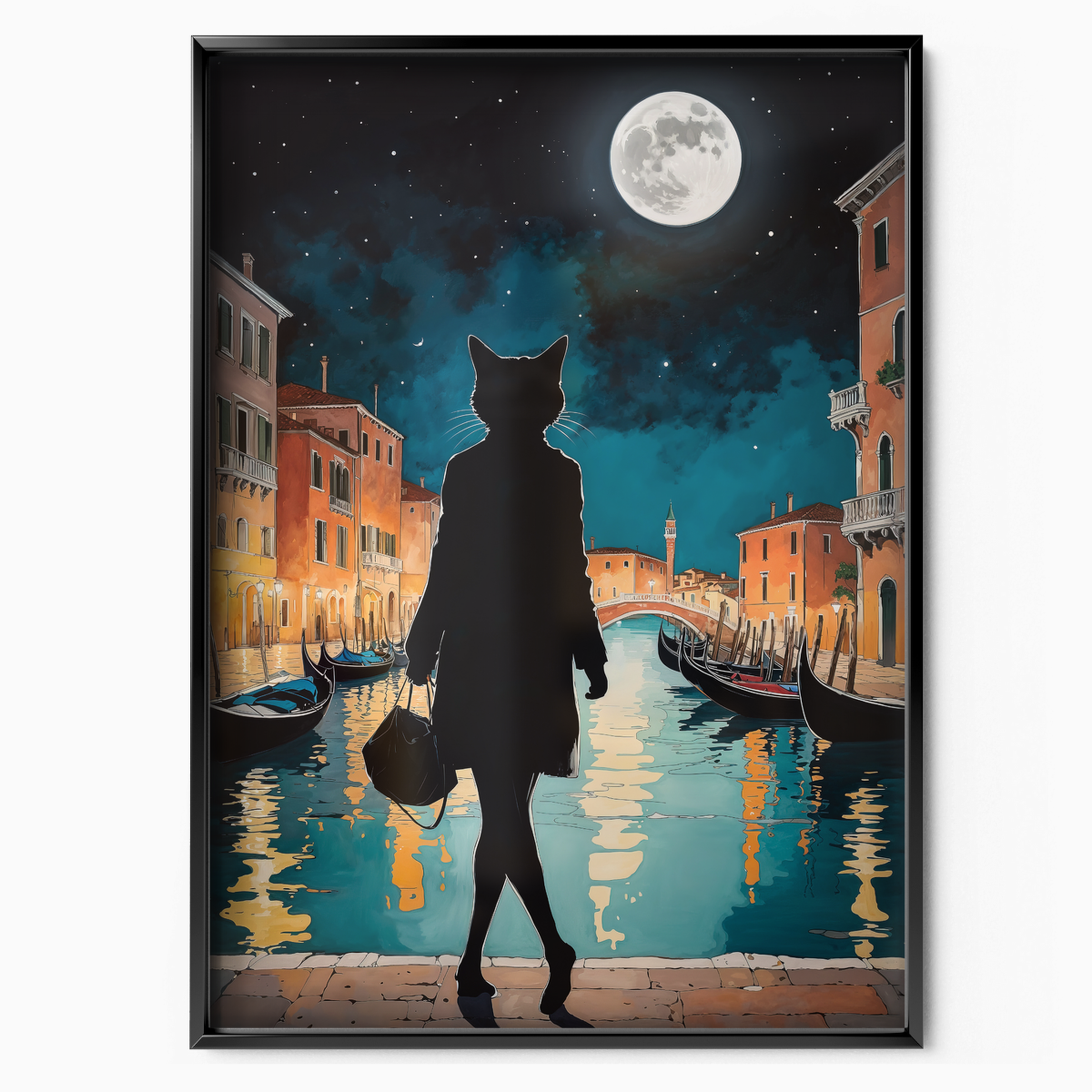 Black Cat In Venise
