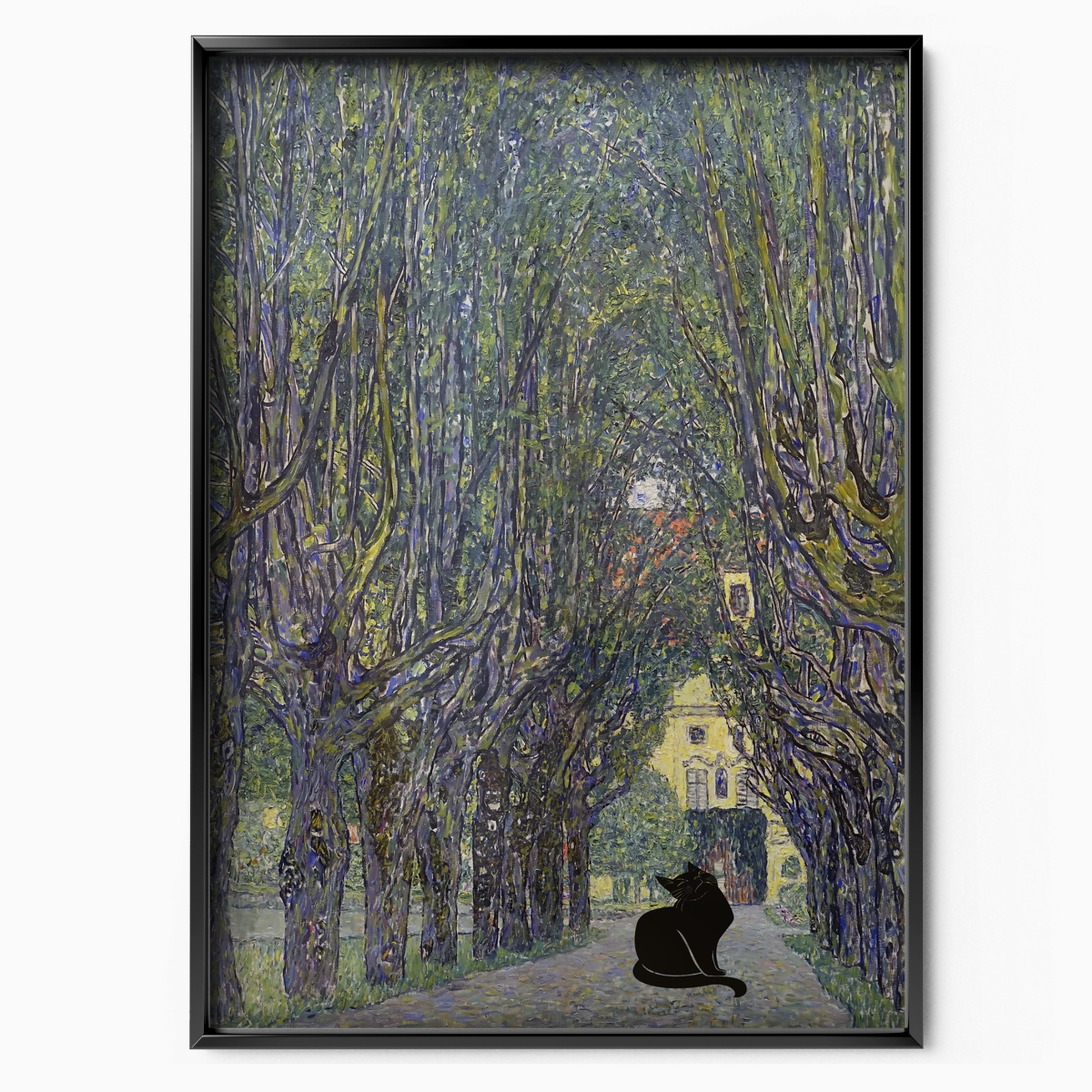 Black Cat X Klimt The Avenue In The Park