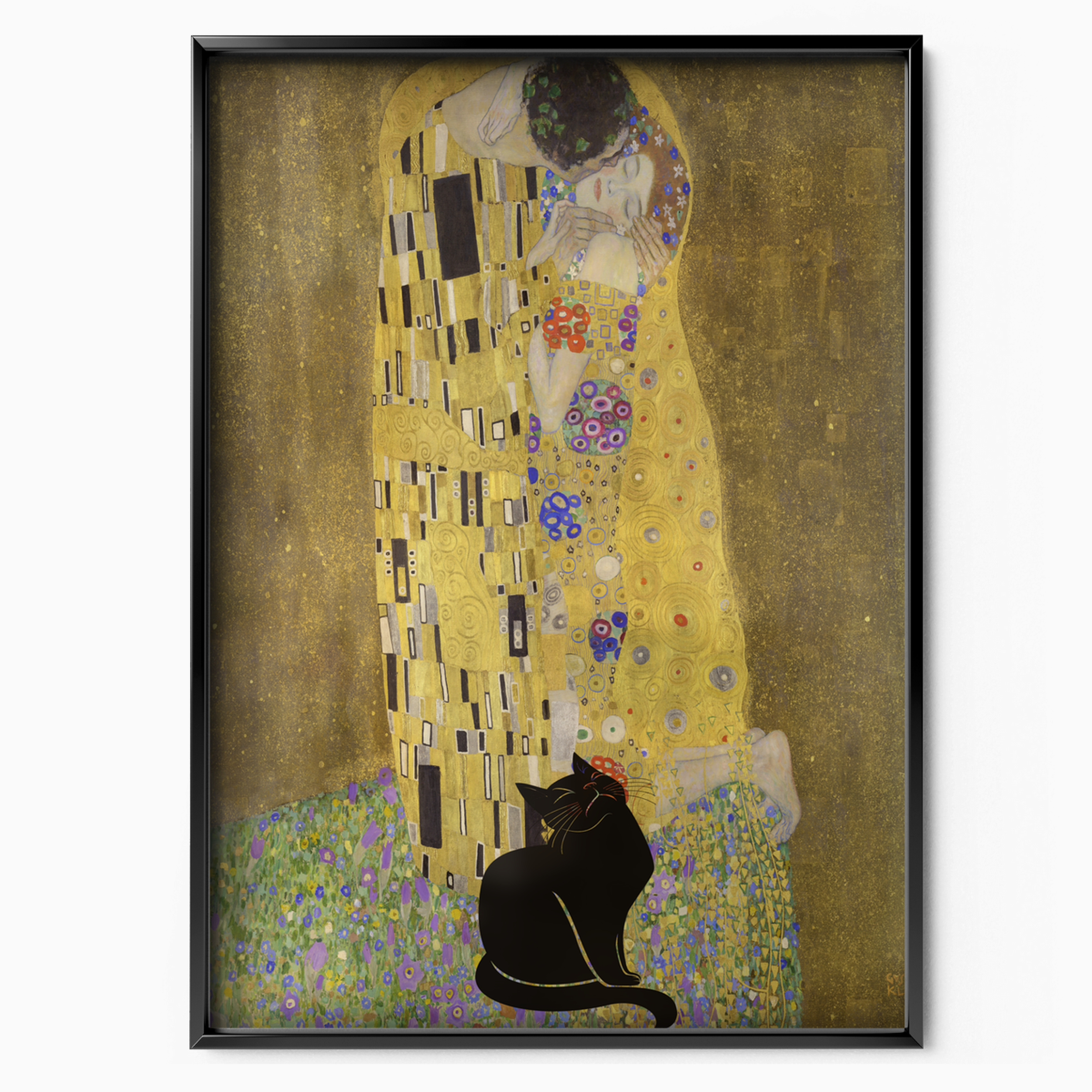 Black Cat X Klimt The Kiss