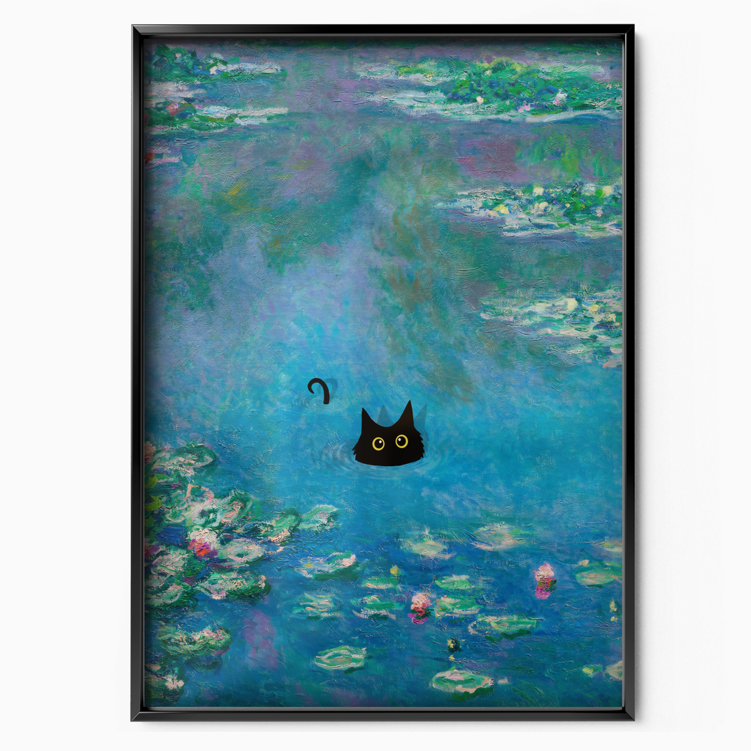 Cat In Monet Water Lilies