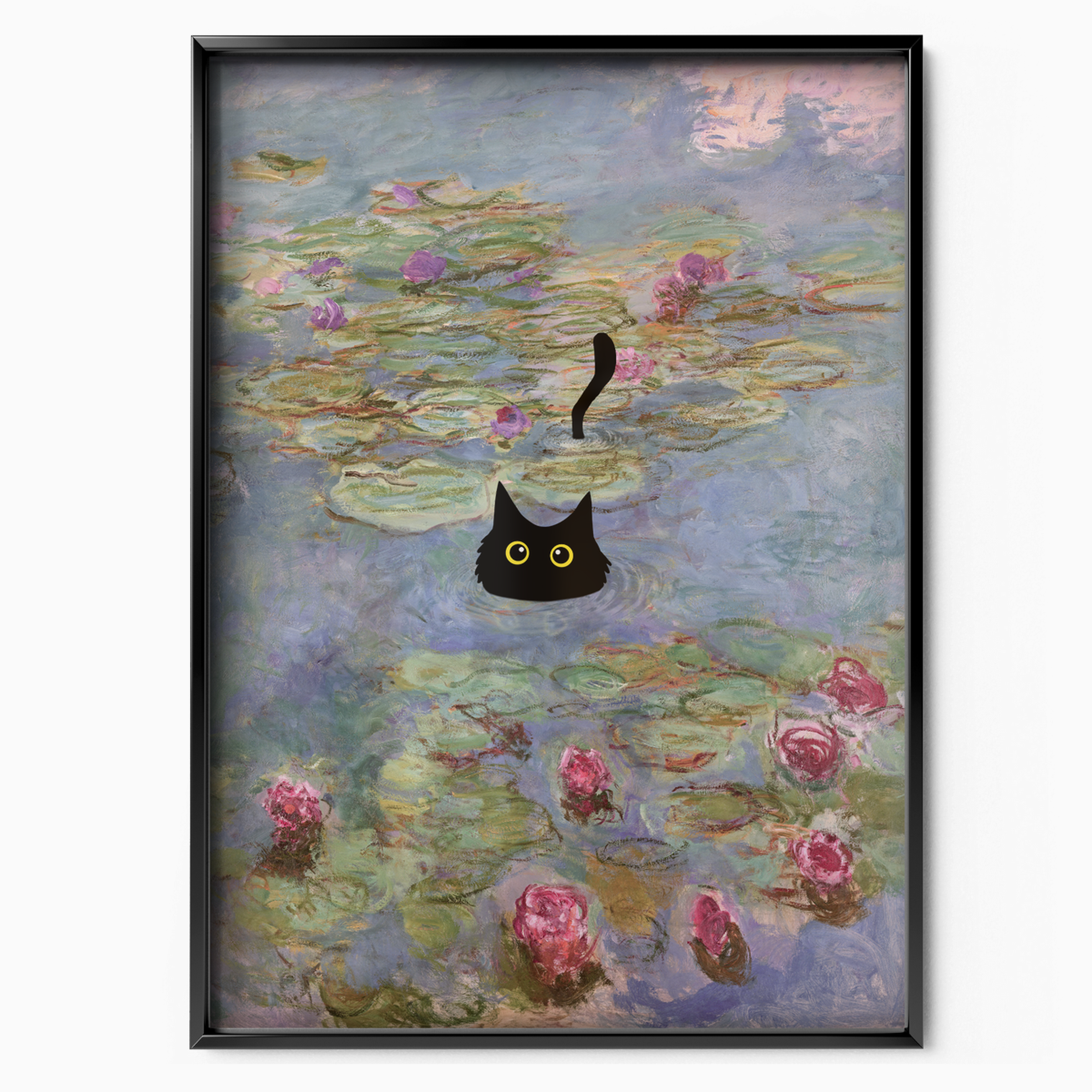 Cat In Monet Water Lilies Ii