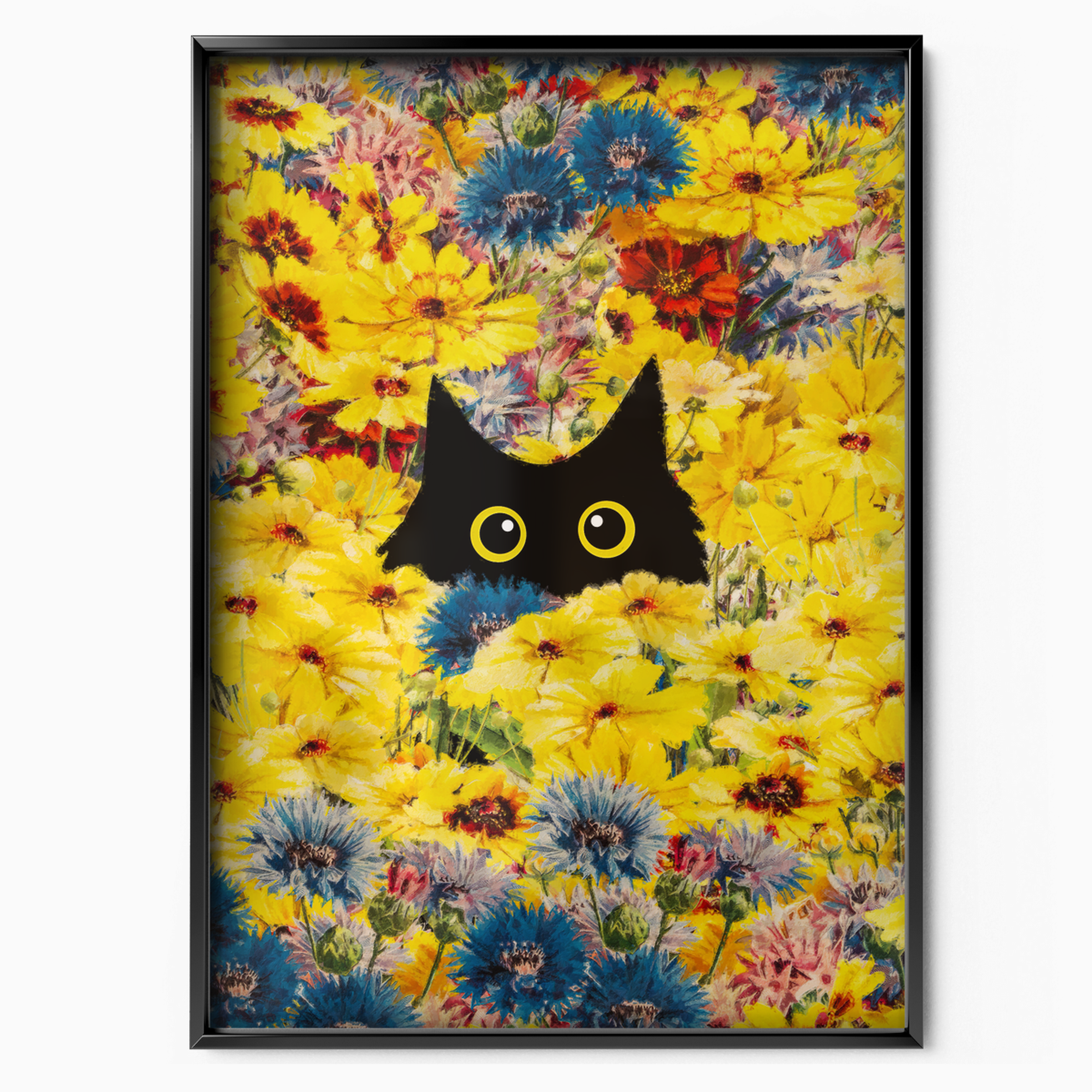 Cat Monet Chrysanthemums
