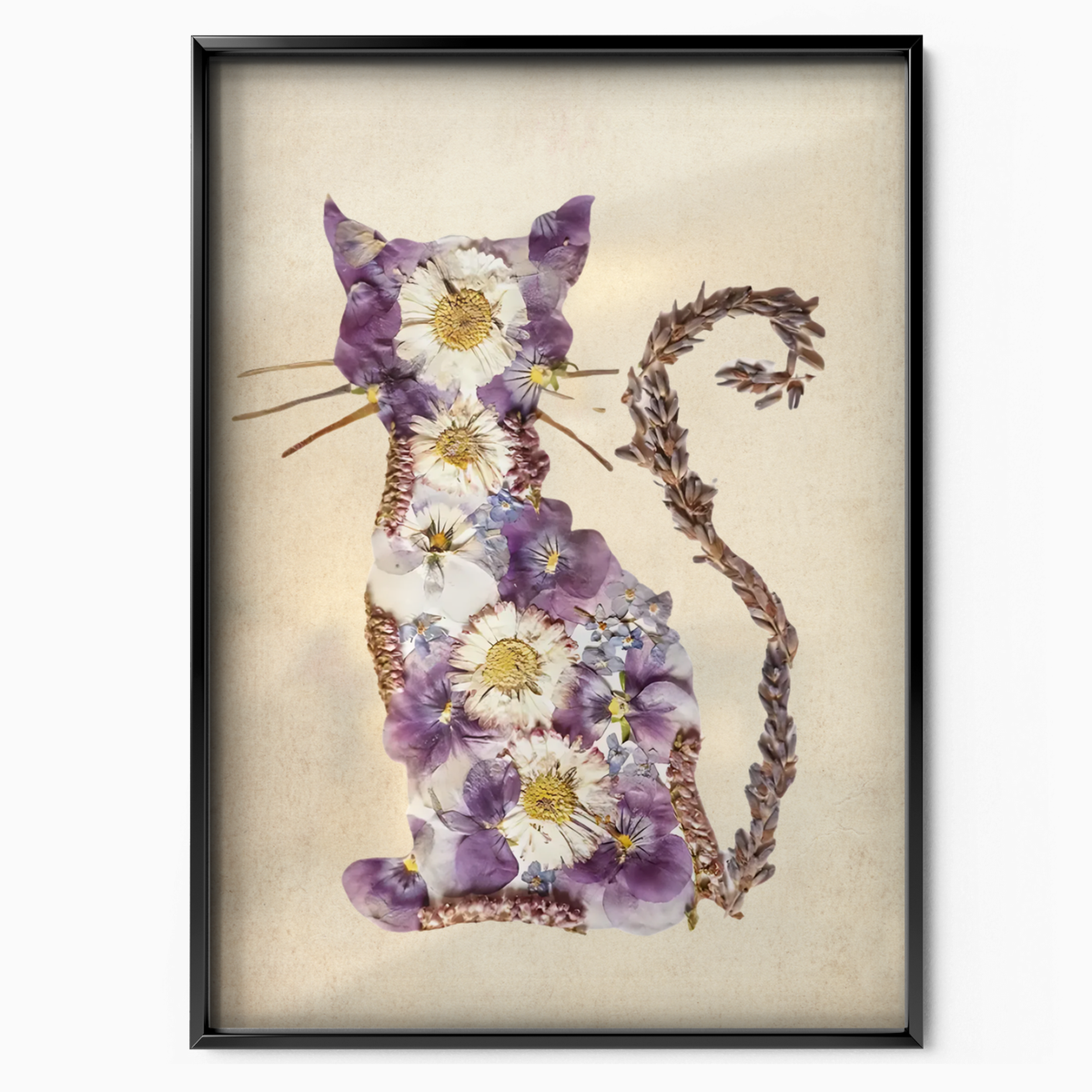 Cat Nature Flower 4 6