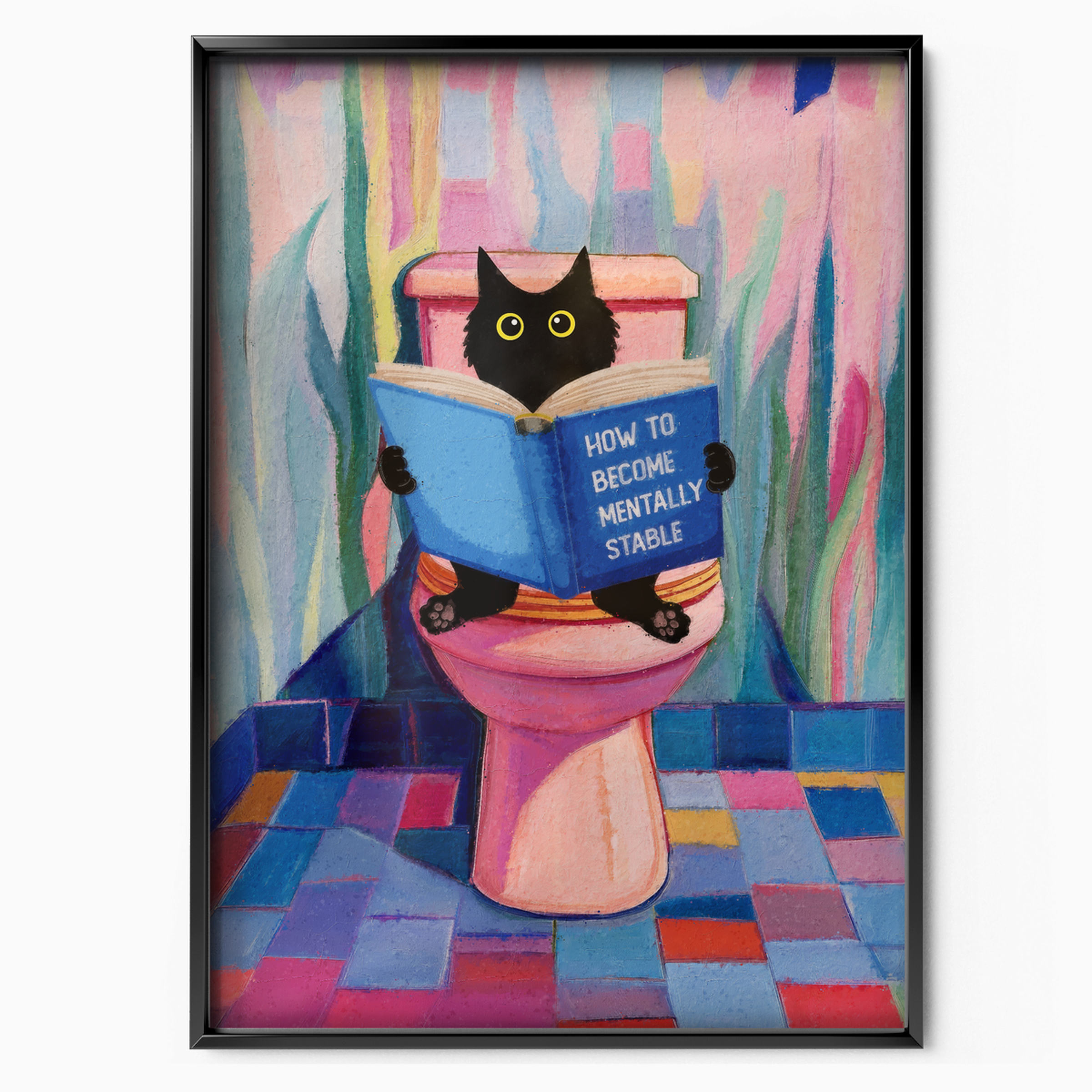 Cat Pop Art Toilet