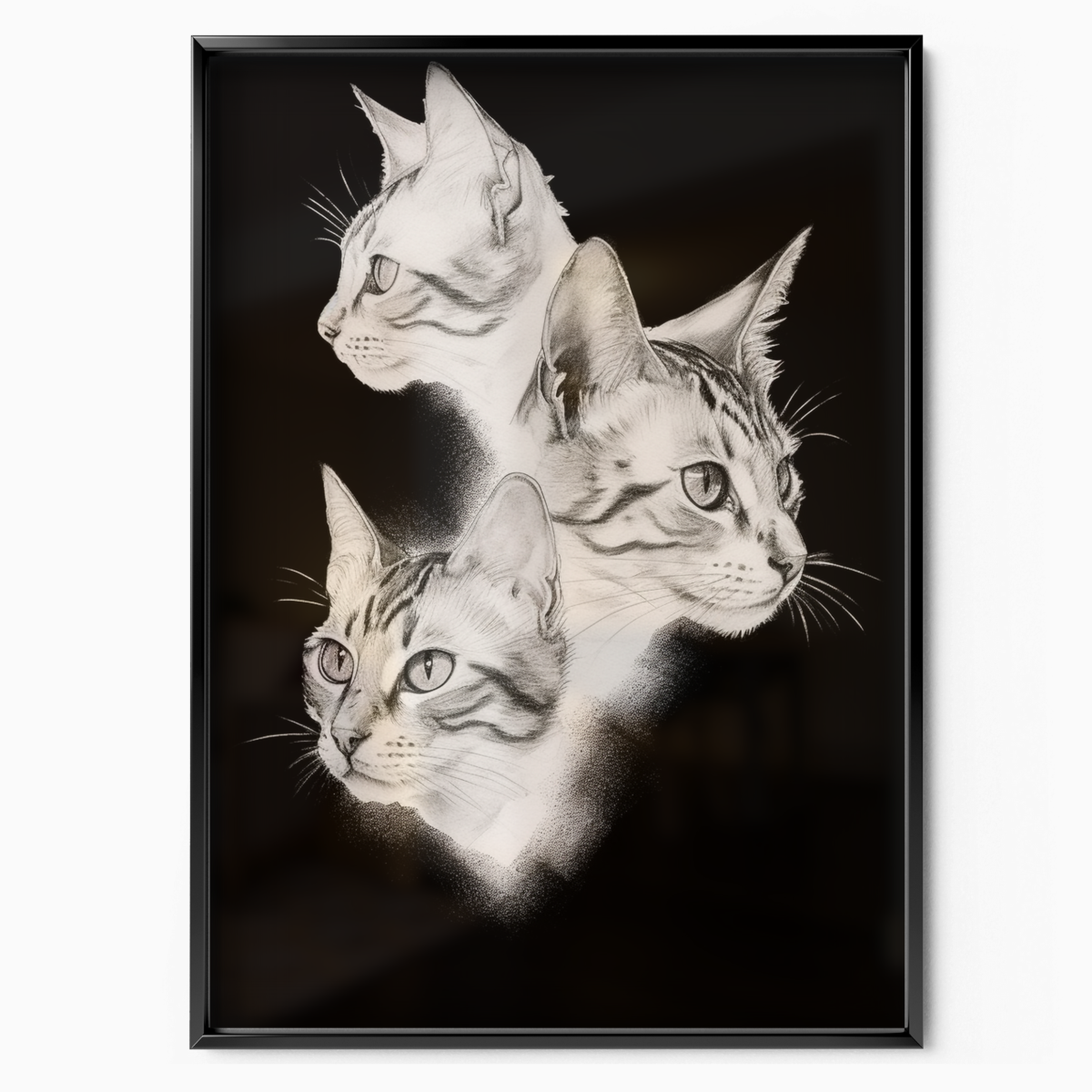 Cat Trio Of Shadows