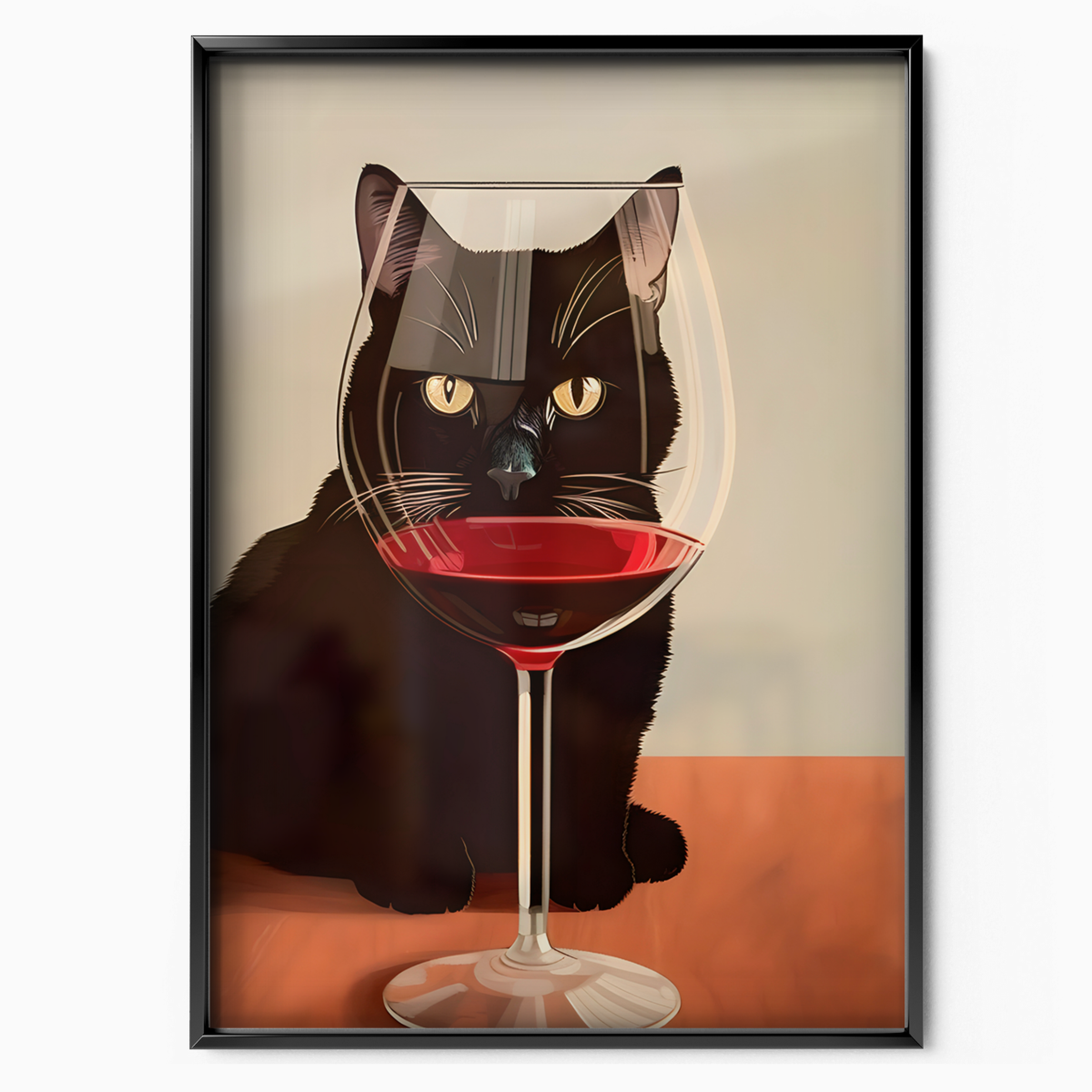 Cat Wine Reflect