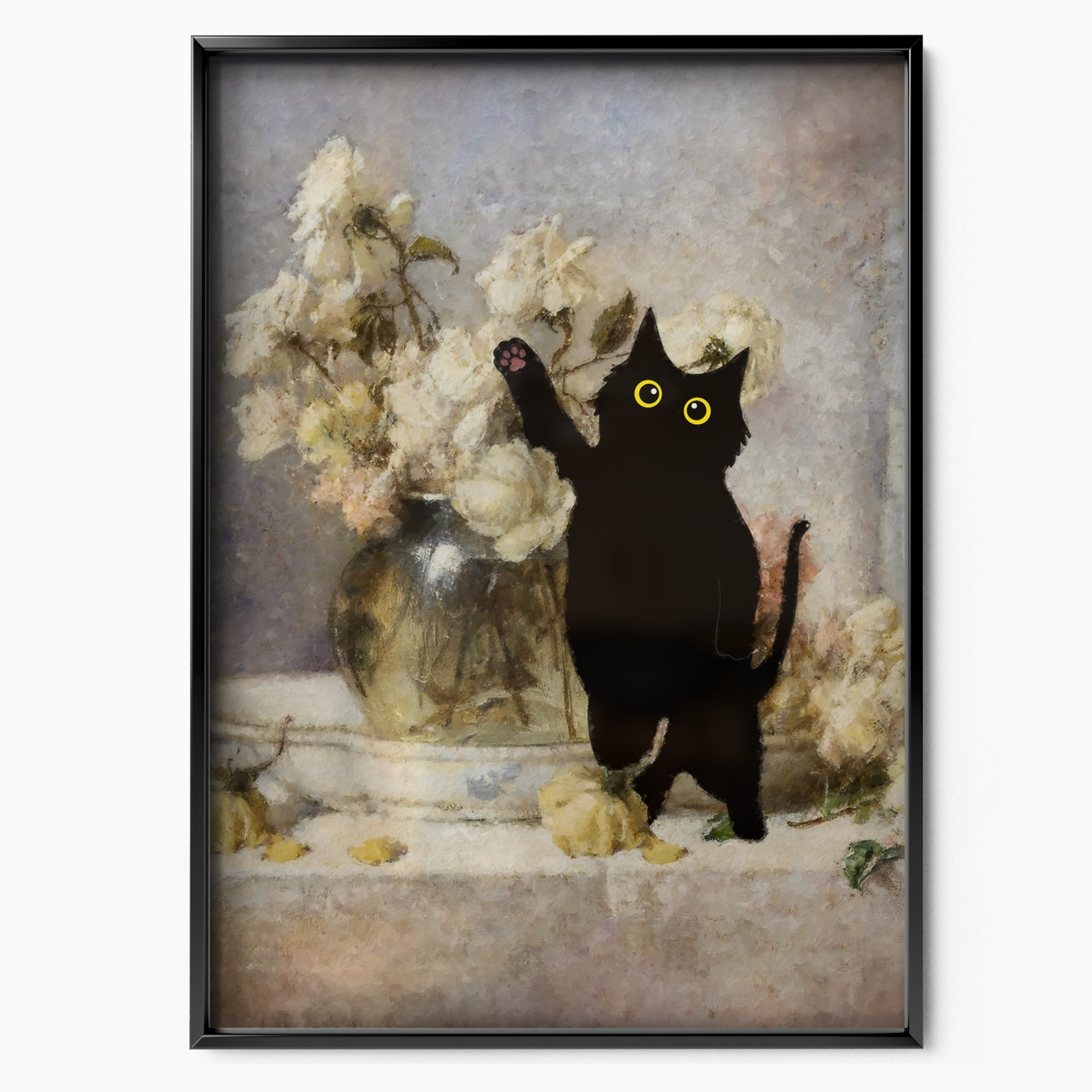 Cat With White Flower Fantin Latour