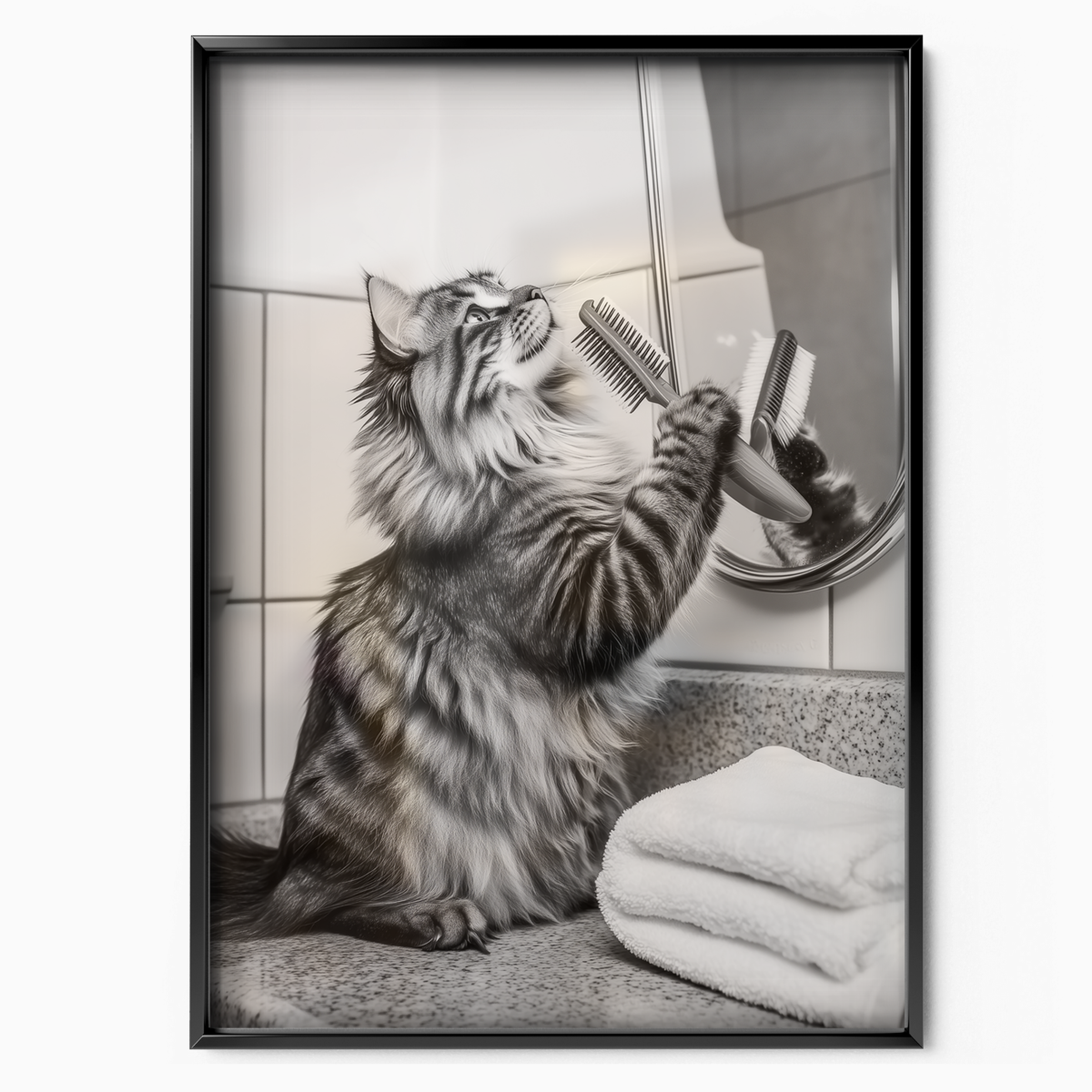 Cozy Cat Bathroom Singer