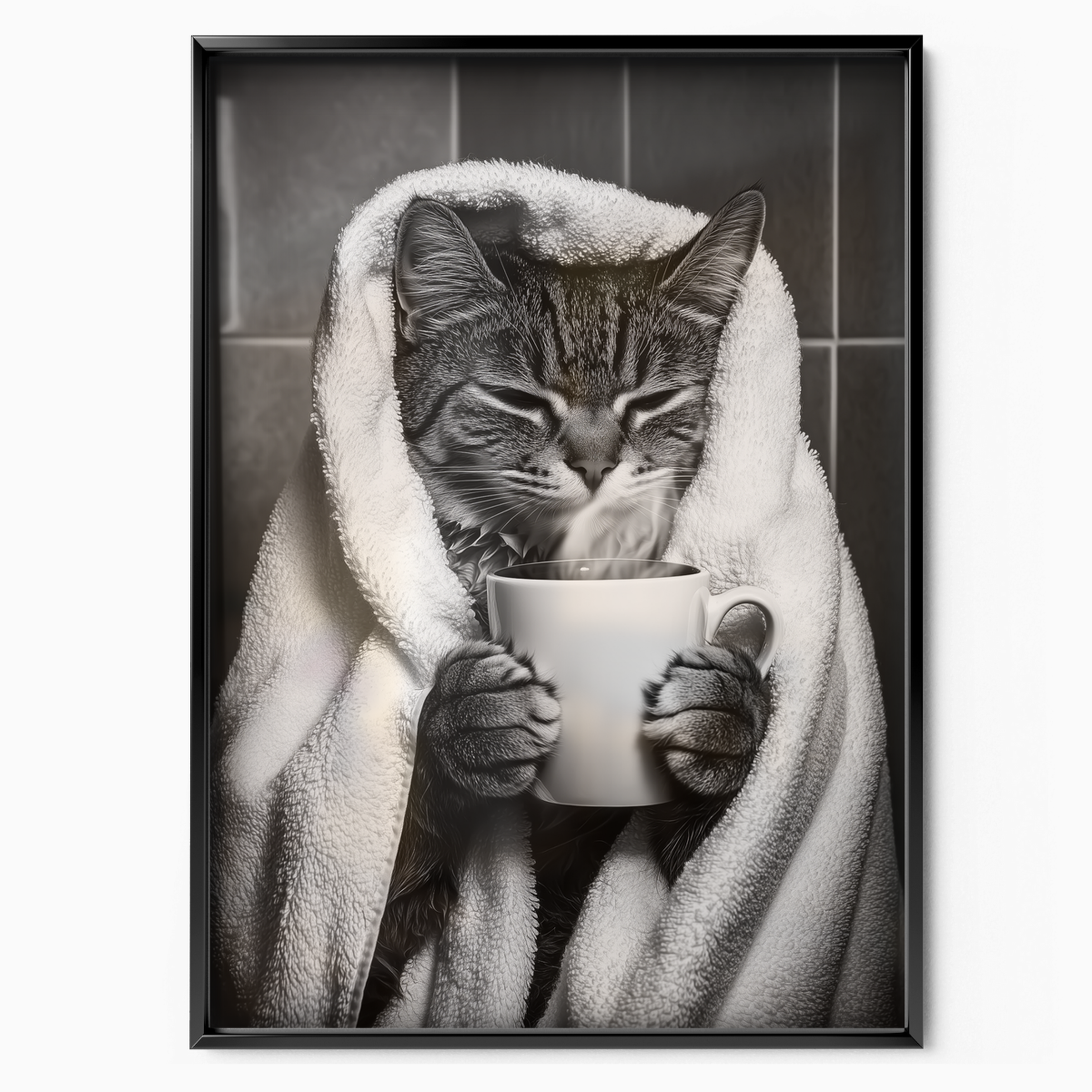 Cozy Cat Coffee Time