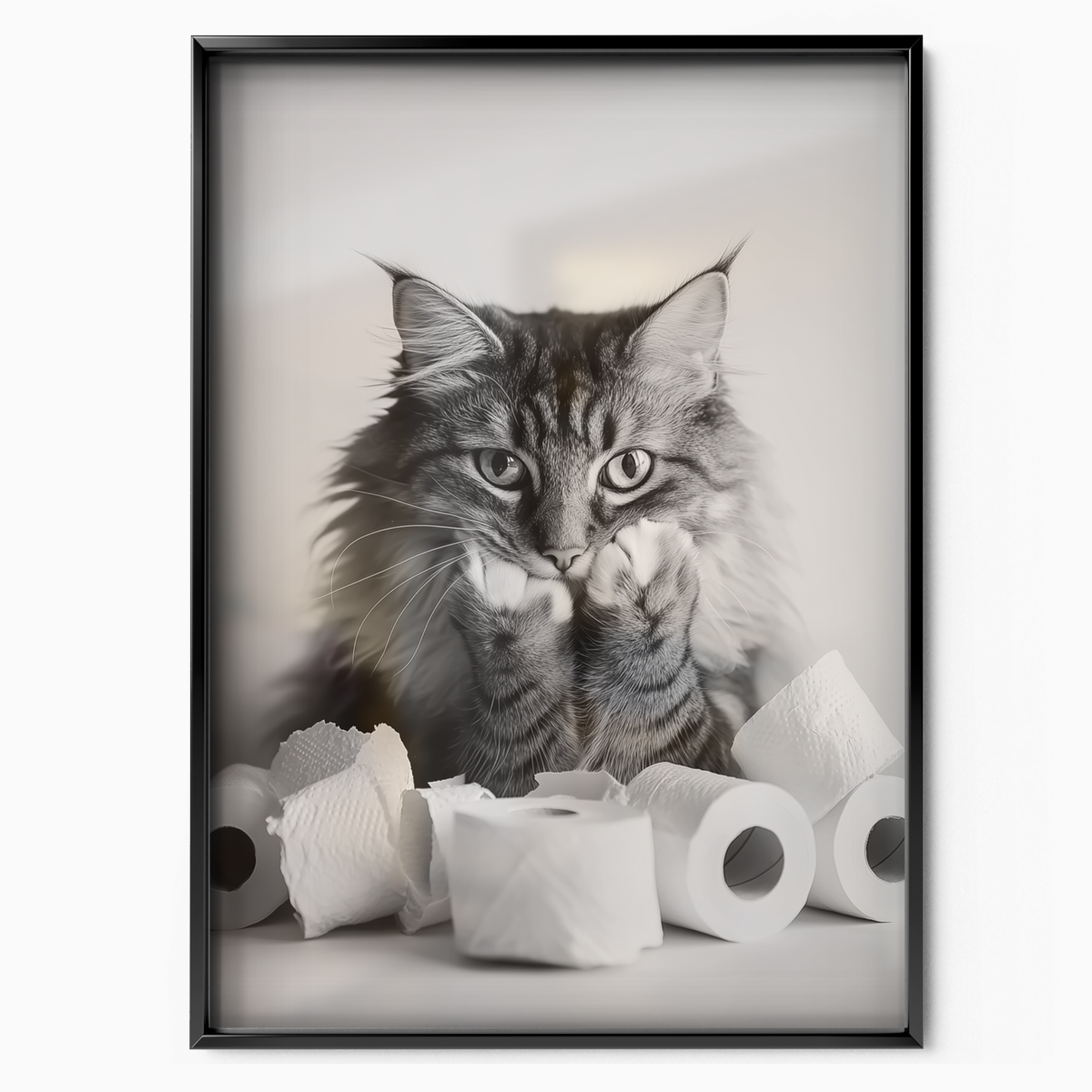Cozy Cat Paper Trouble