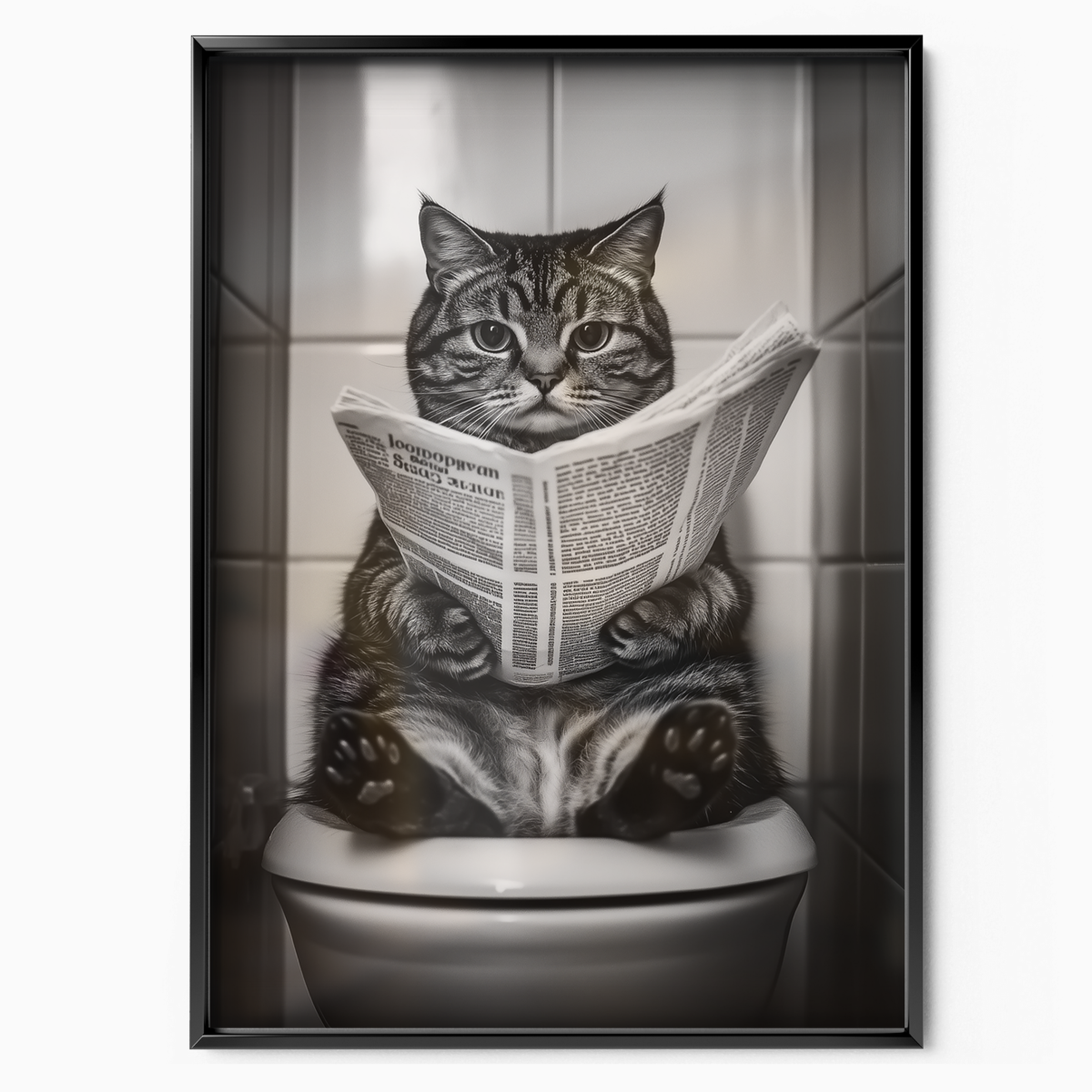Cozy Cat Toilet Newspaper
