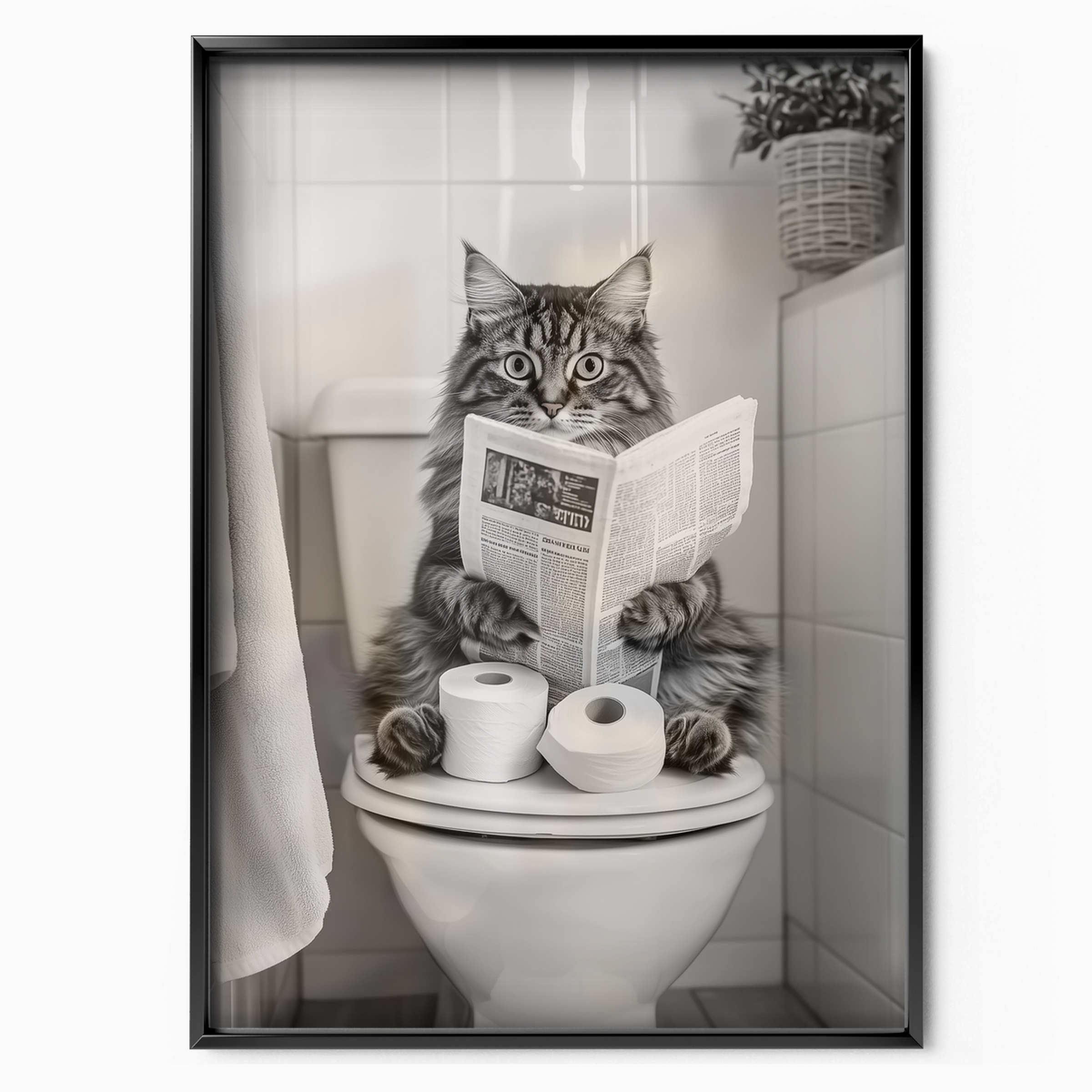 Cozy Cat Toilet Paper Rest