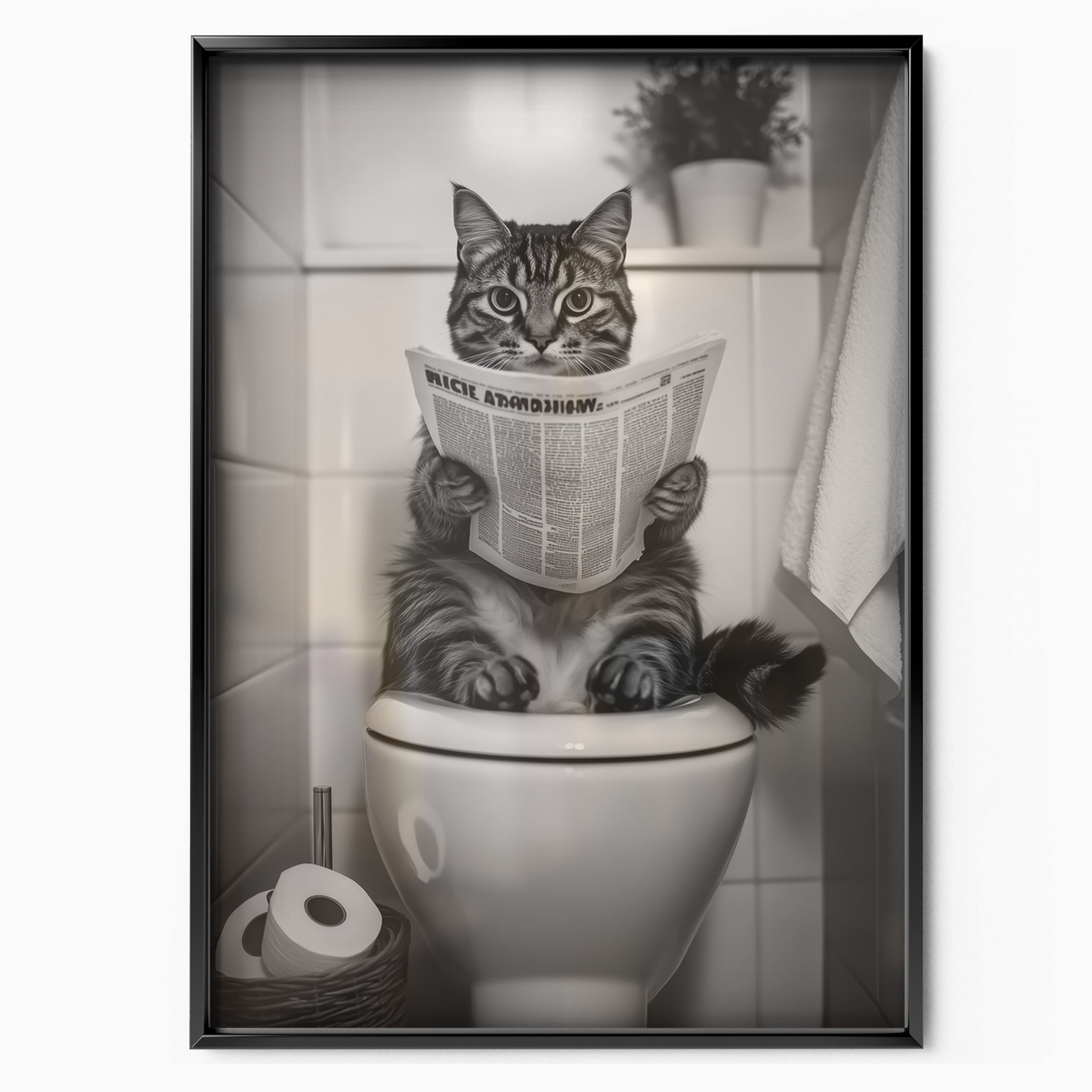 Cozy Cat Toilet Reader