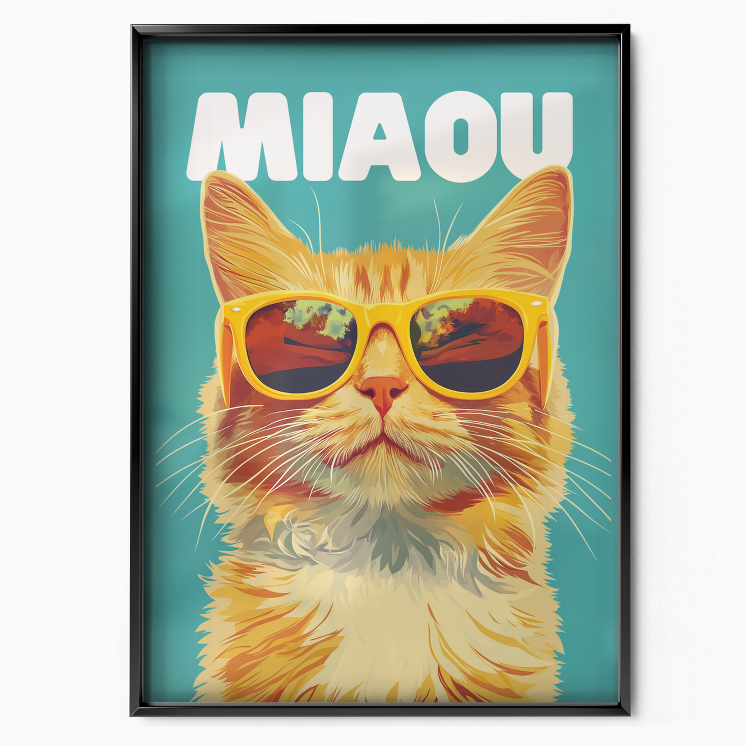 Groovy Cat Blue Miaou