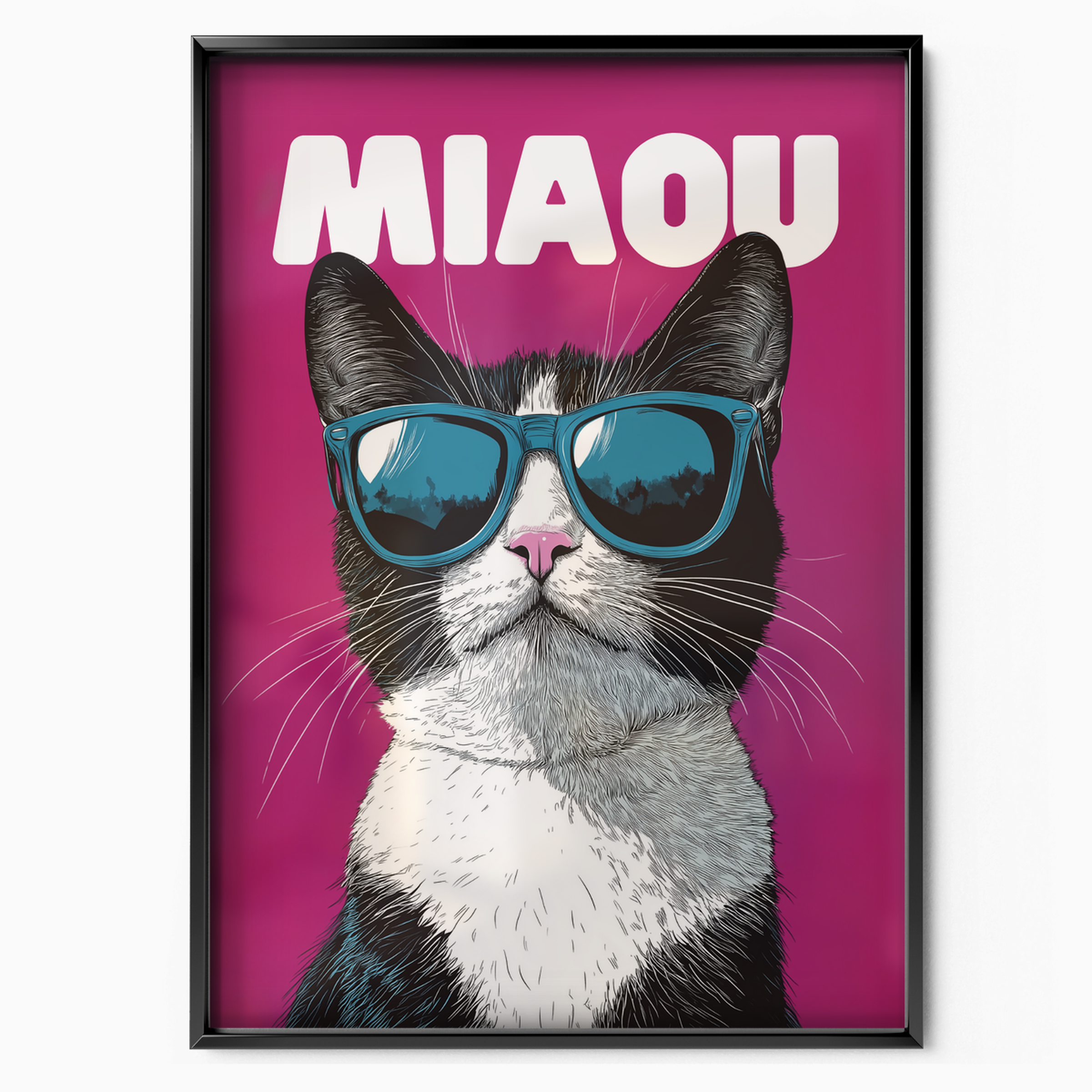 Groovy Cat Magenta Miaou