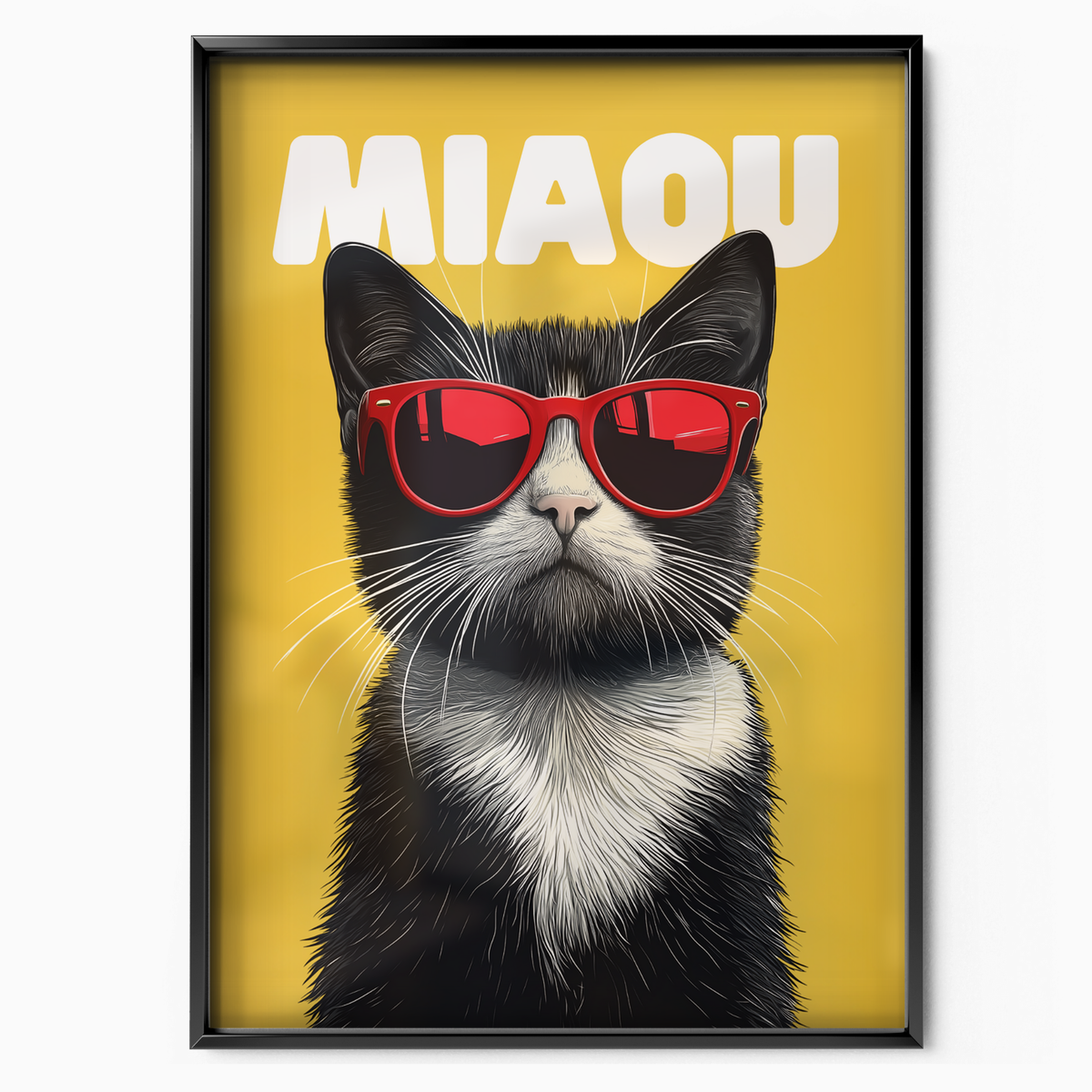 Groovy Cat Yellow Miaou