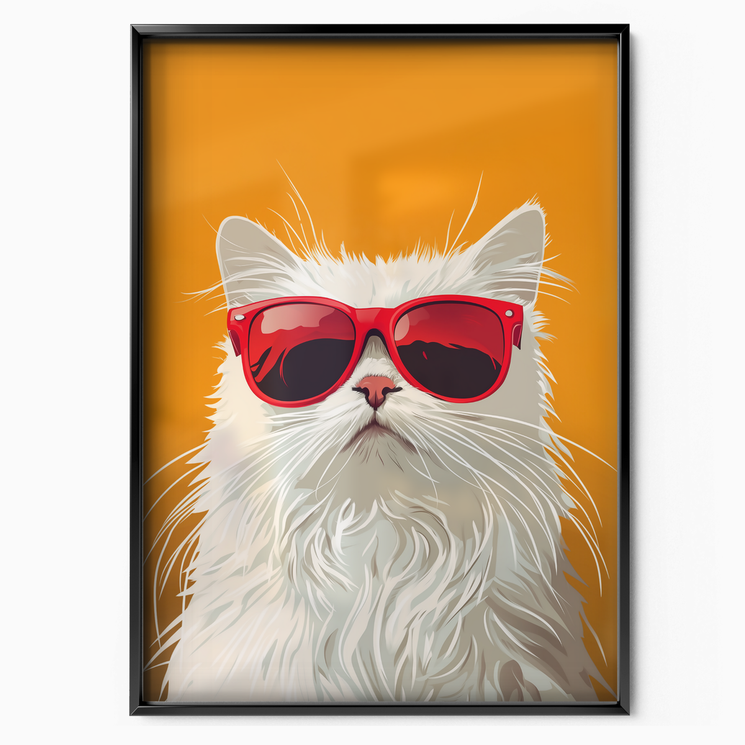 Groovy Fluffy Cat Orange