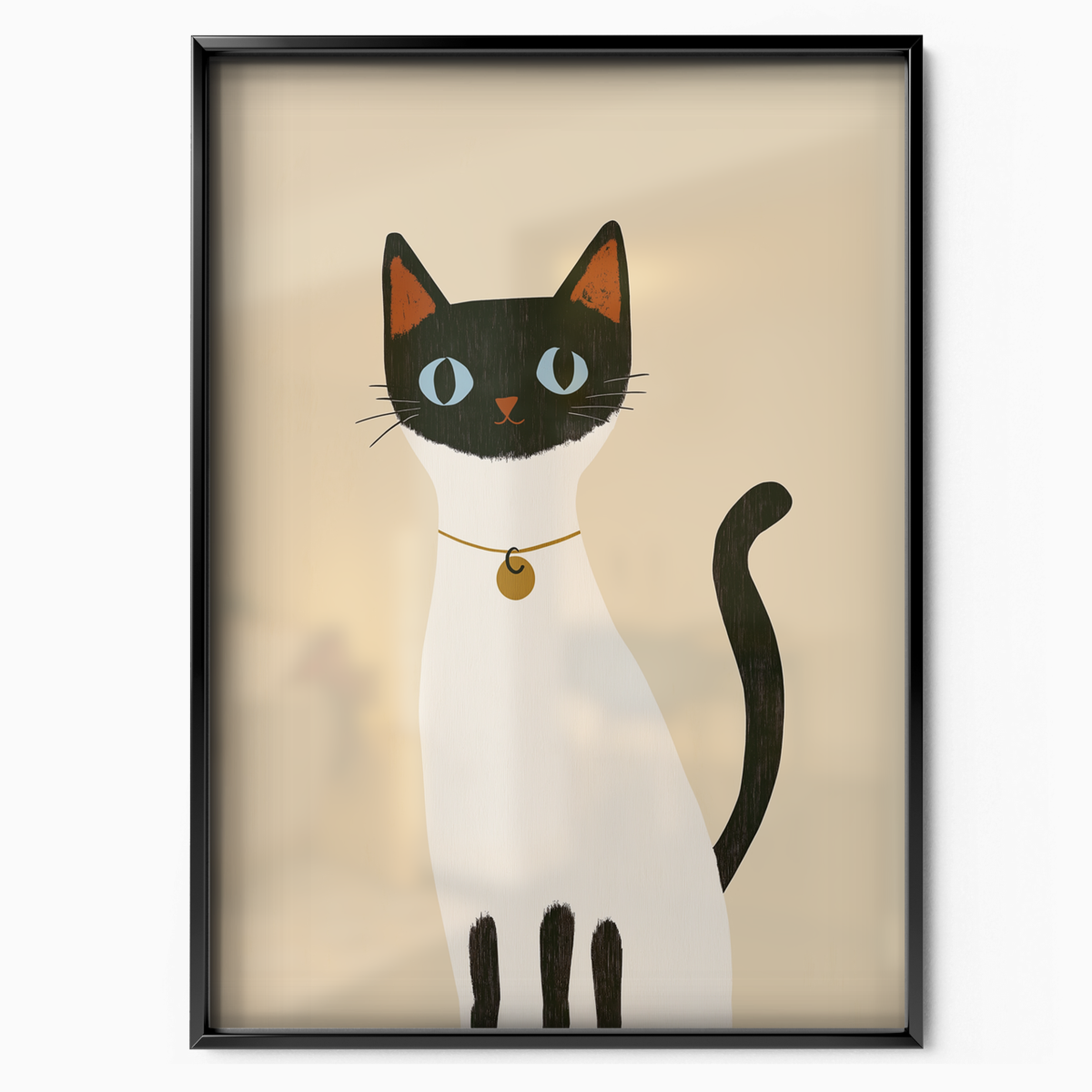 Pop Cat Golden Pendant