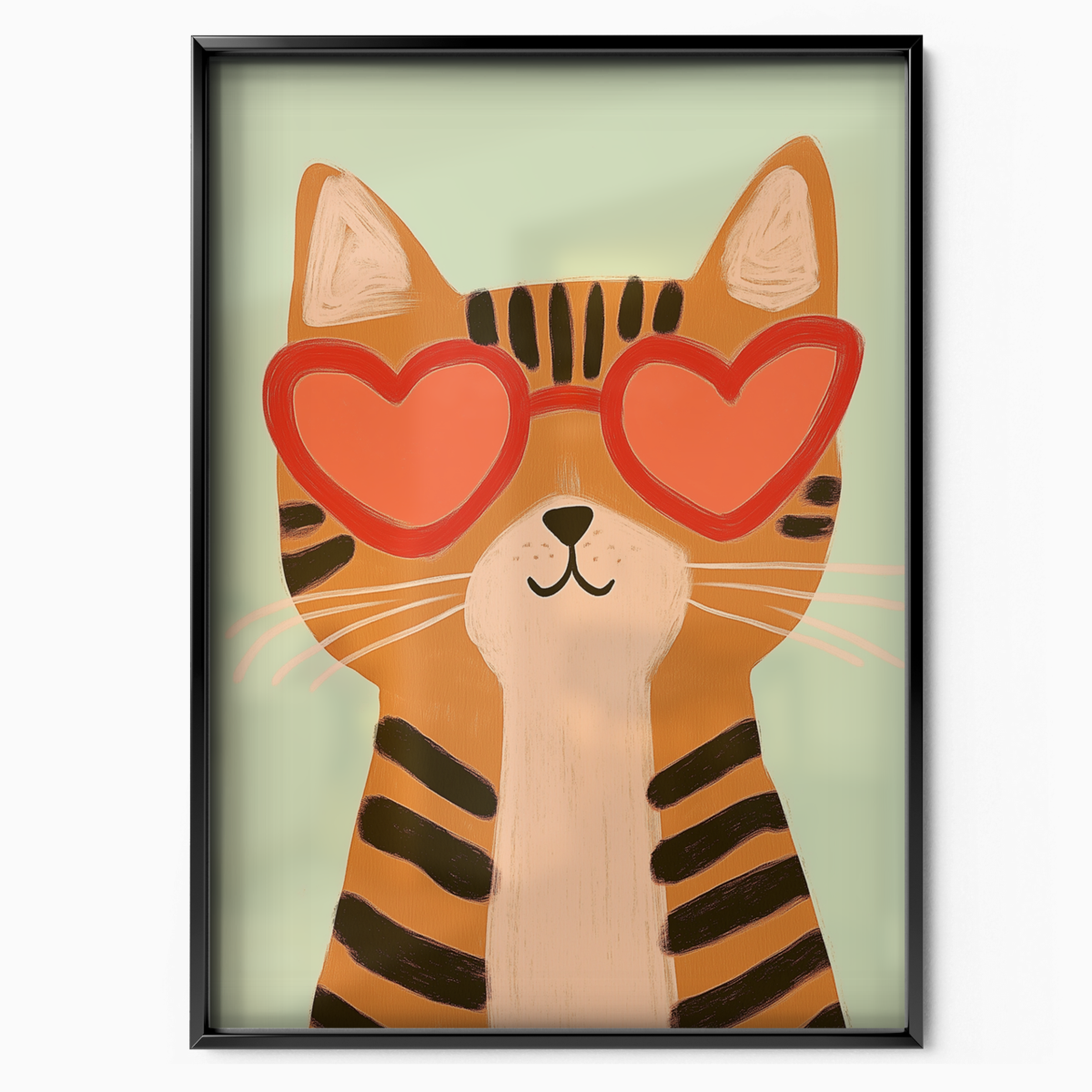 Pop Cat Heart Glasses