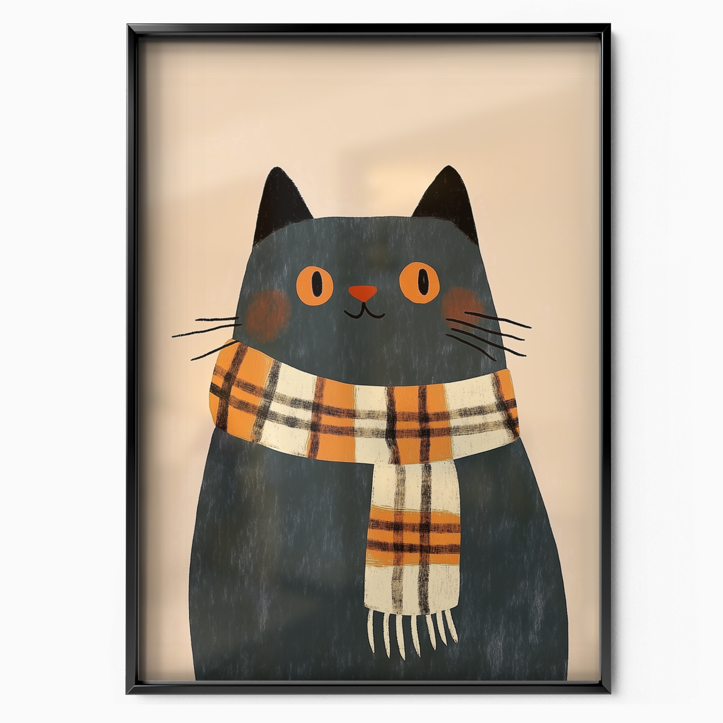 Pop Cat Orange Scarf