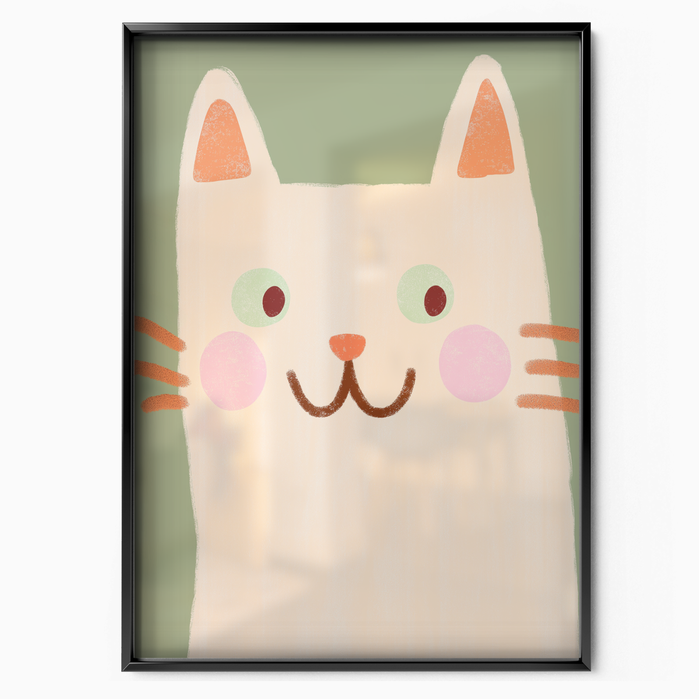 Pop Cat Pastel Face