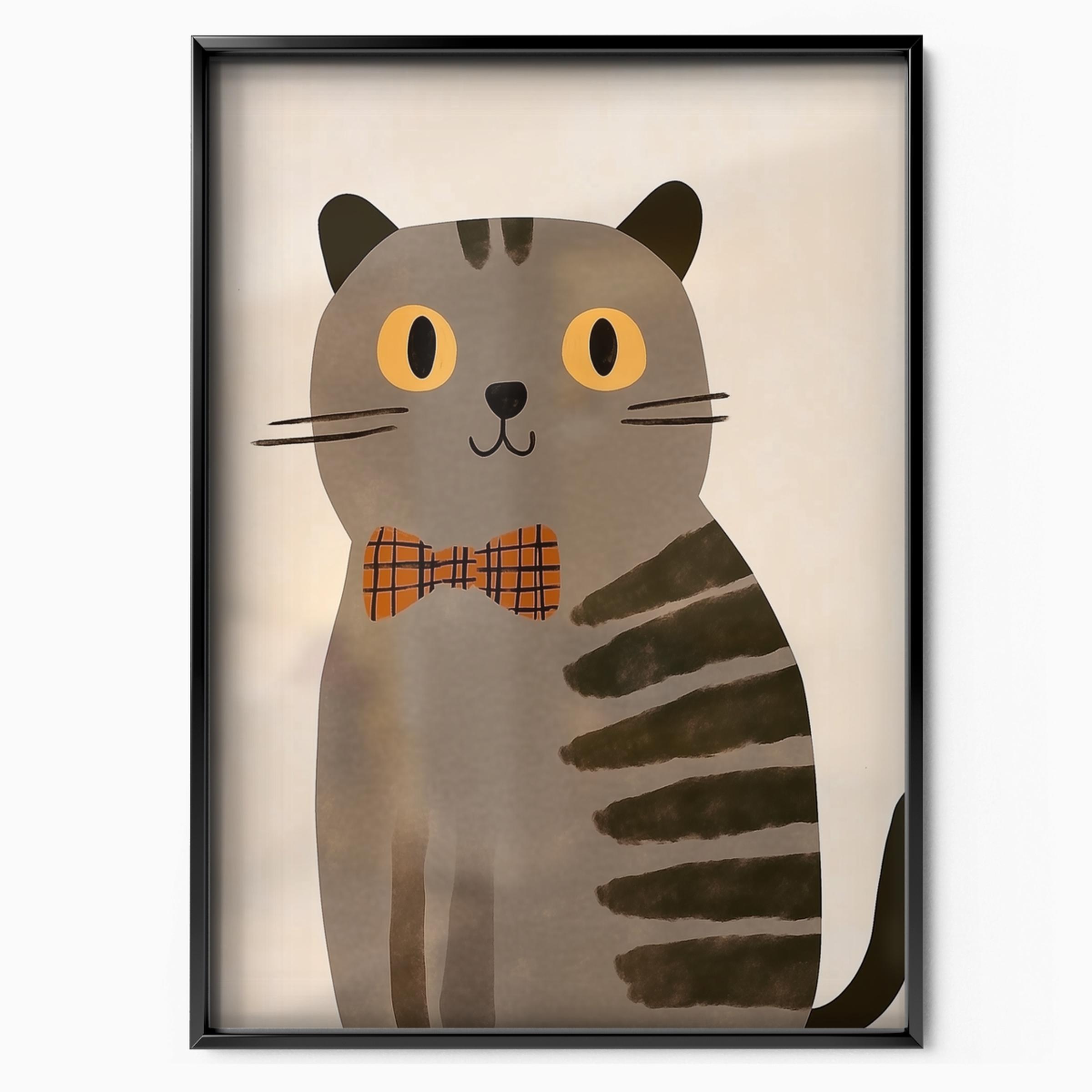 Pop Cat Striped Bowtie