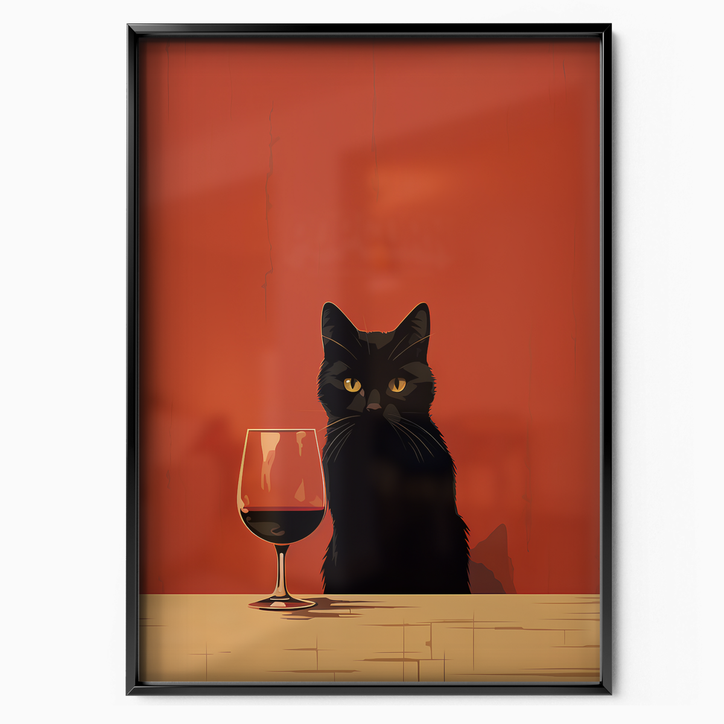 Red Room Black Cat