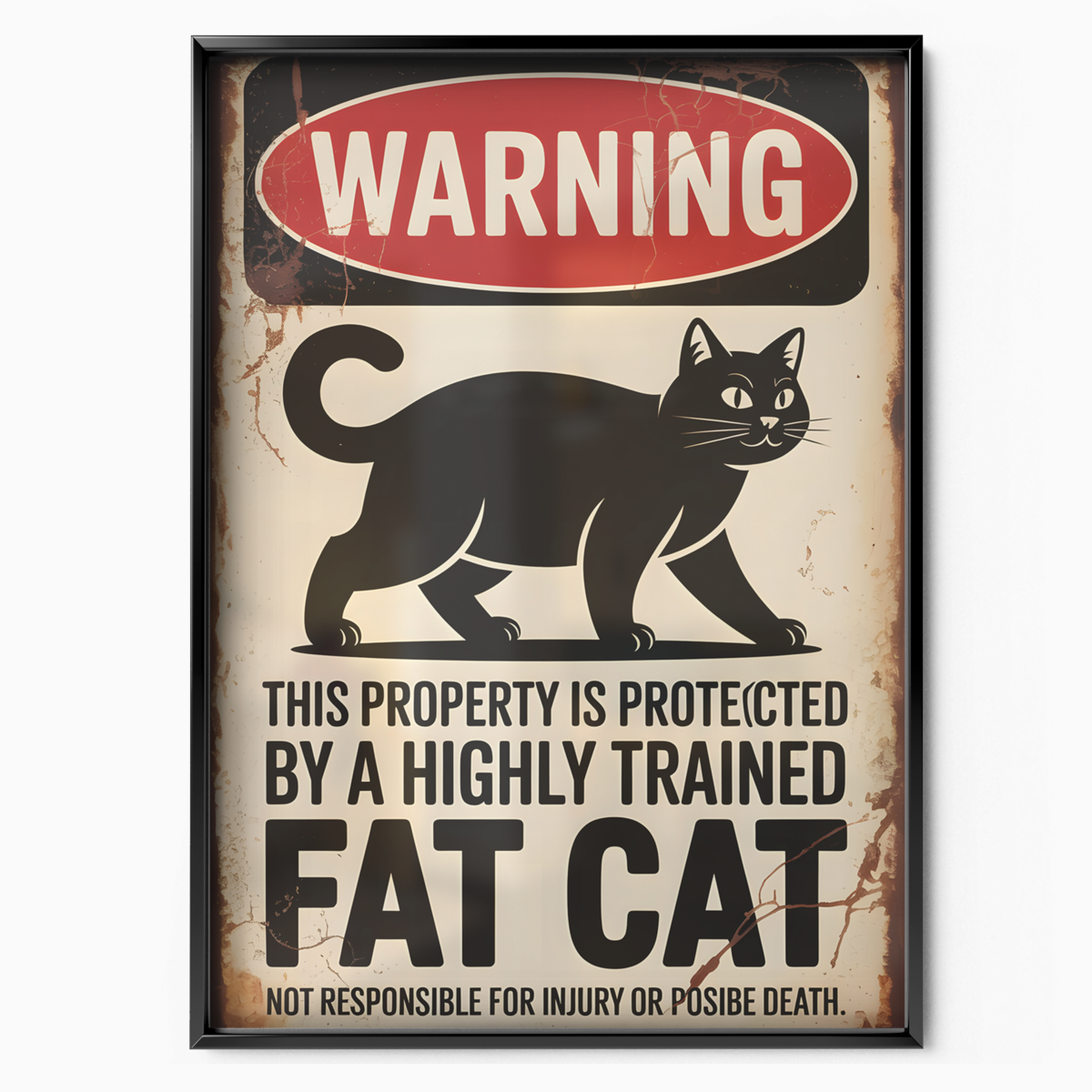 Warning Fat Cat