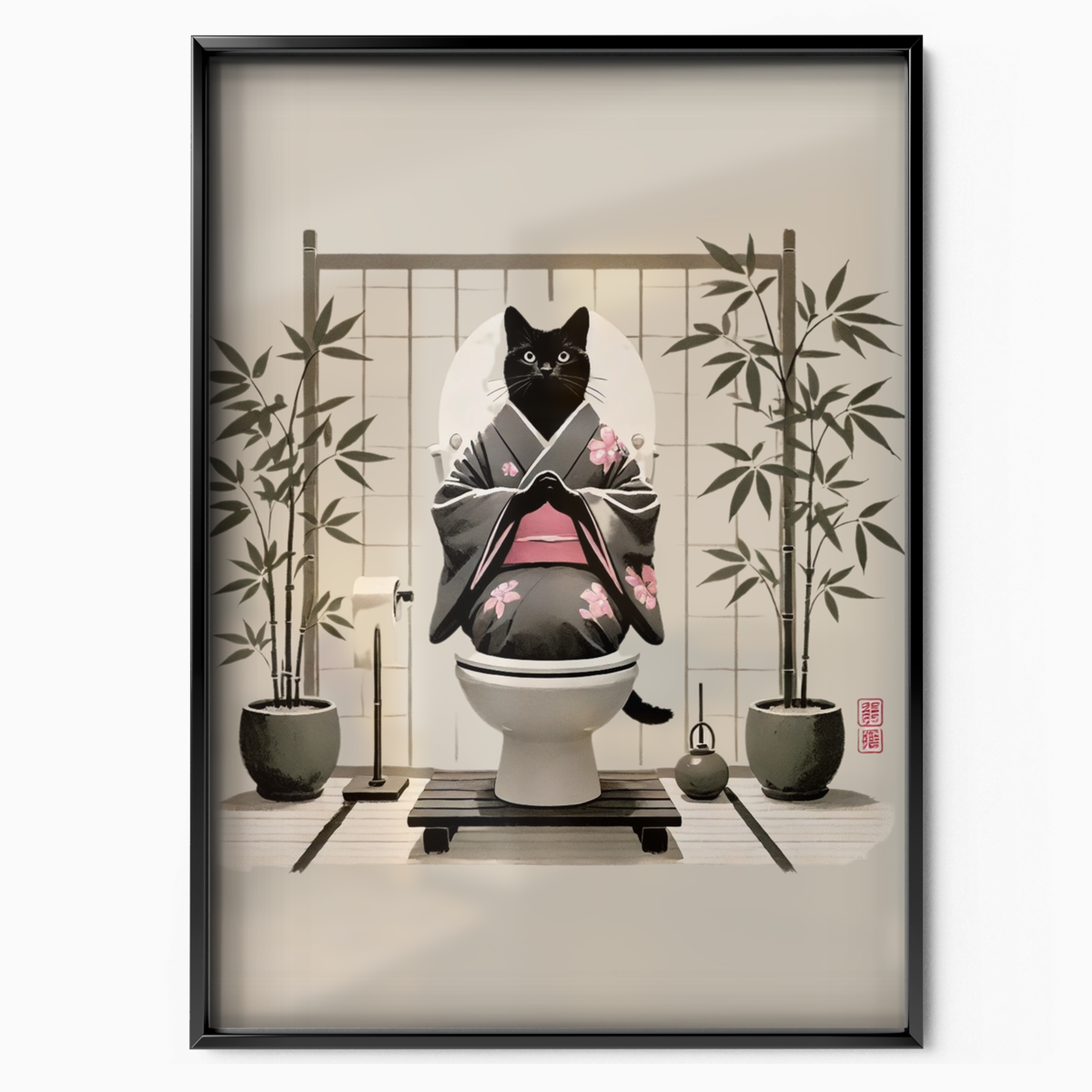 Zen Cat Bamboo Spirit