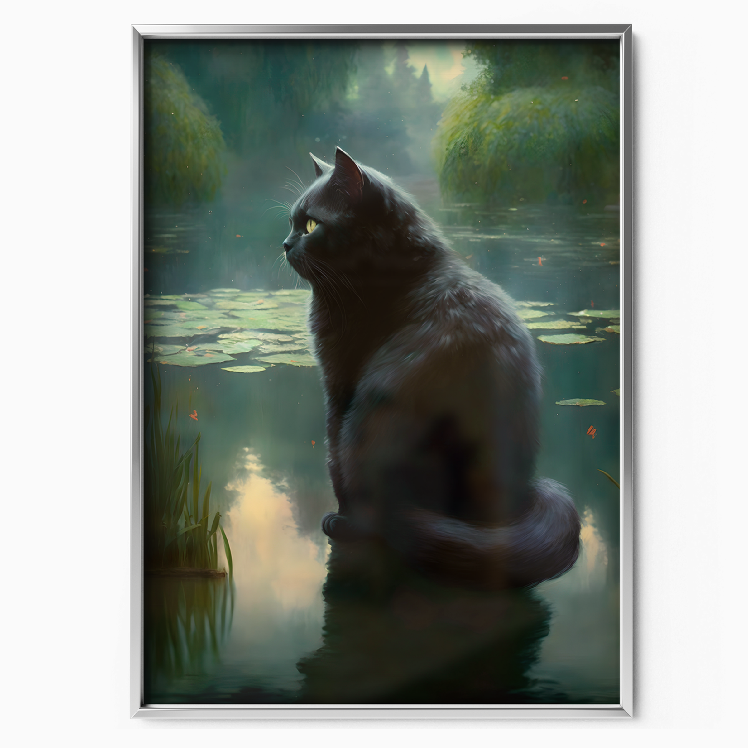 Black Cat By The Lake