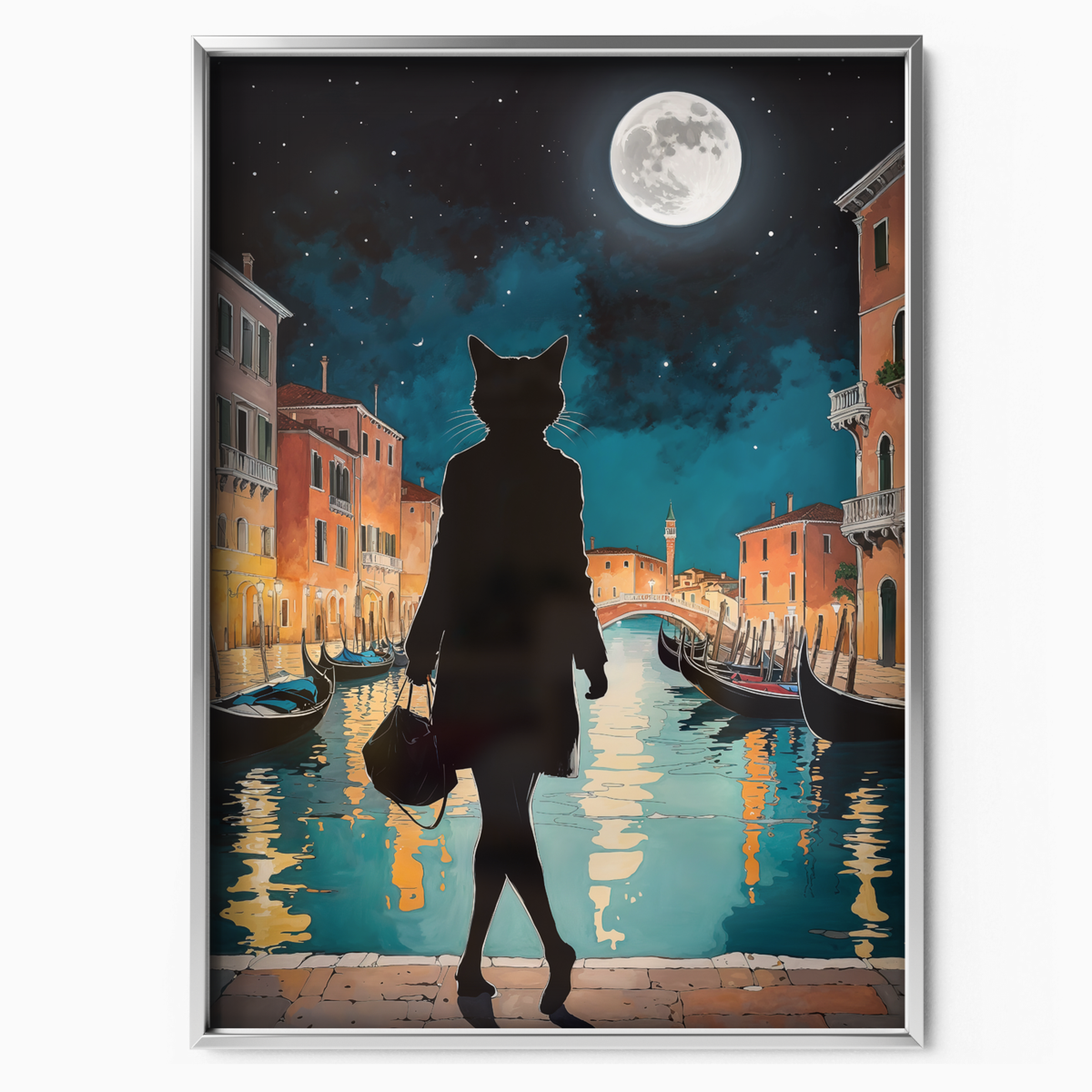 Black Cat In Venise