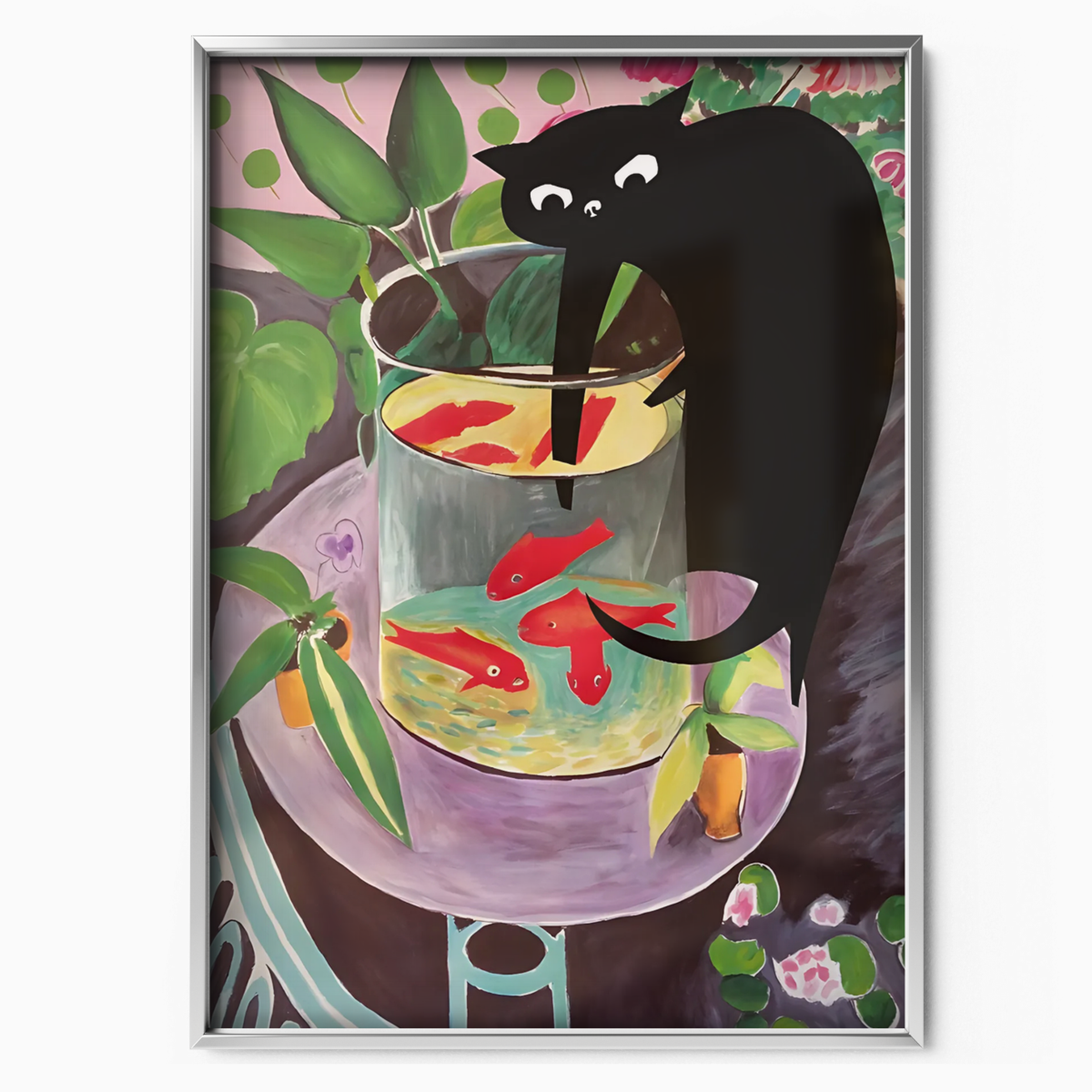 Black Cat X Henri Matisse Goldfish