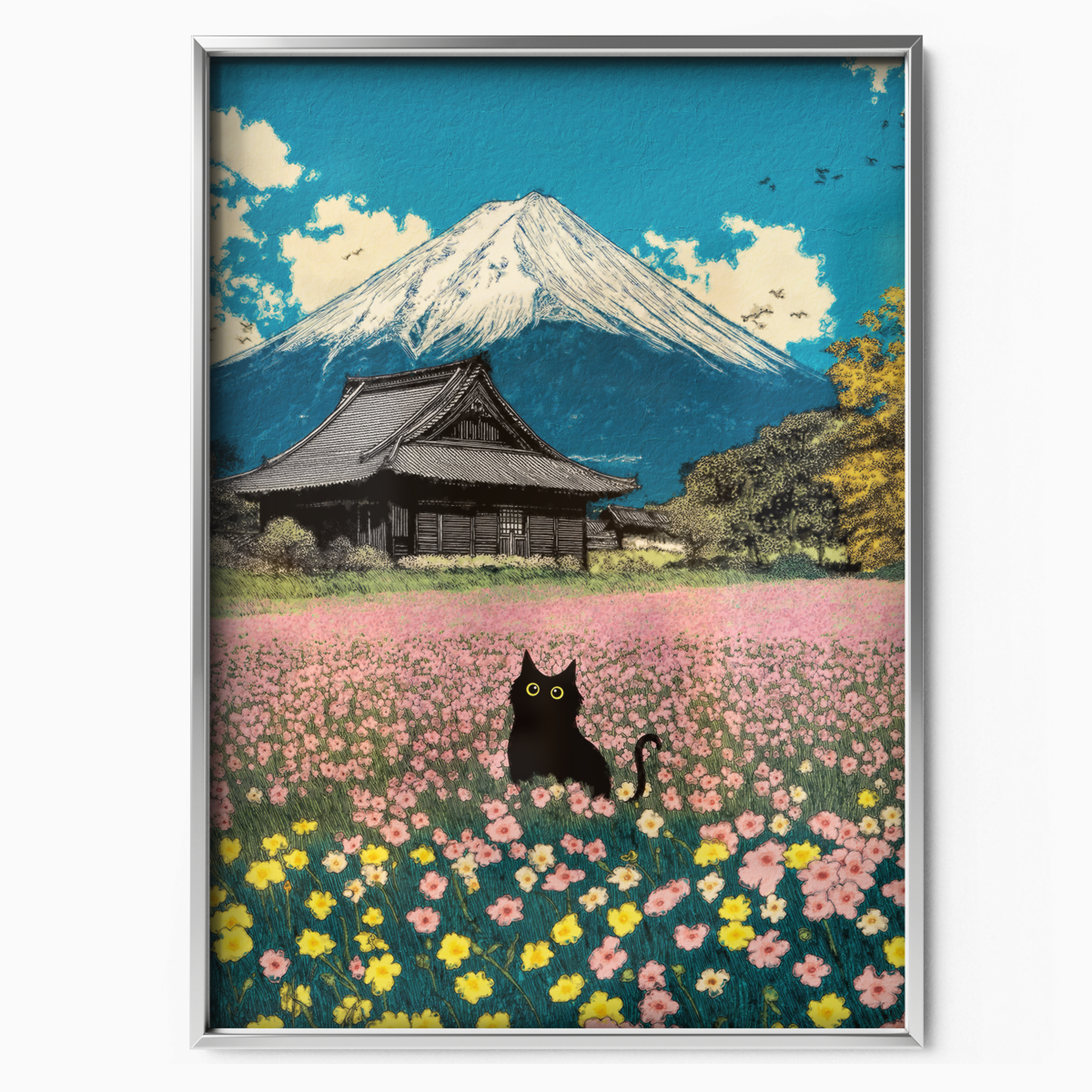 Cat In Mont Fuji