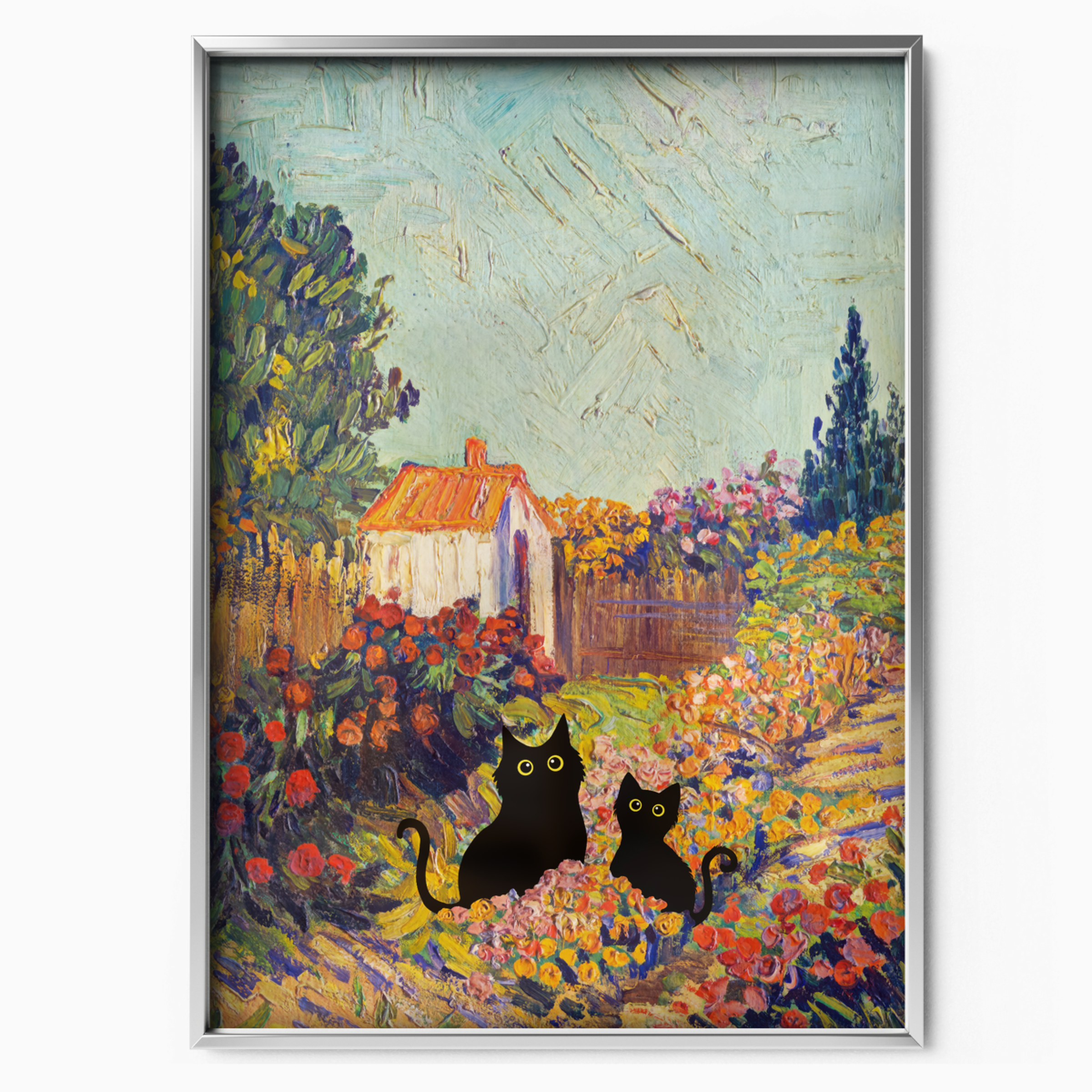 Cat In Van Gogh Provencal