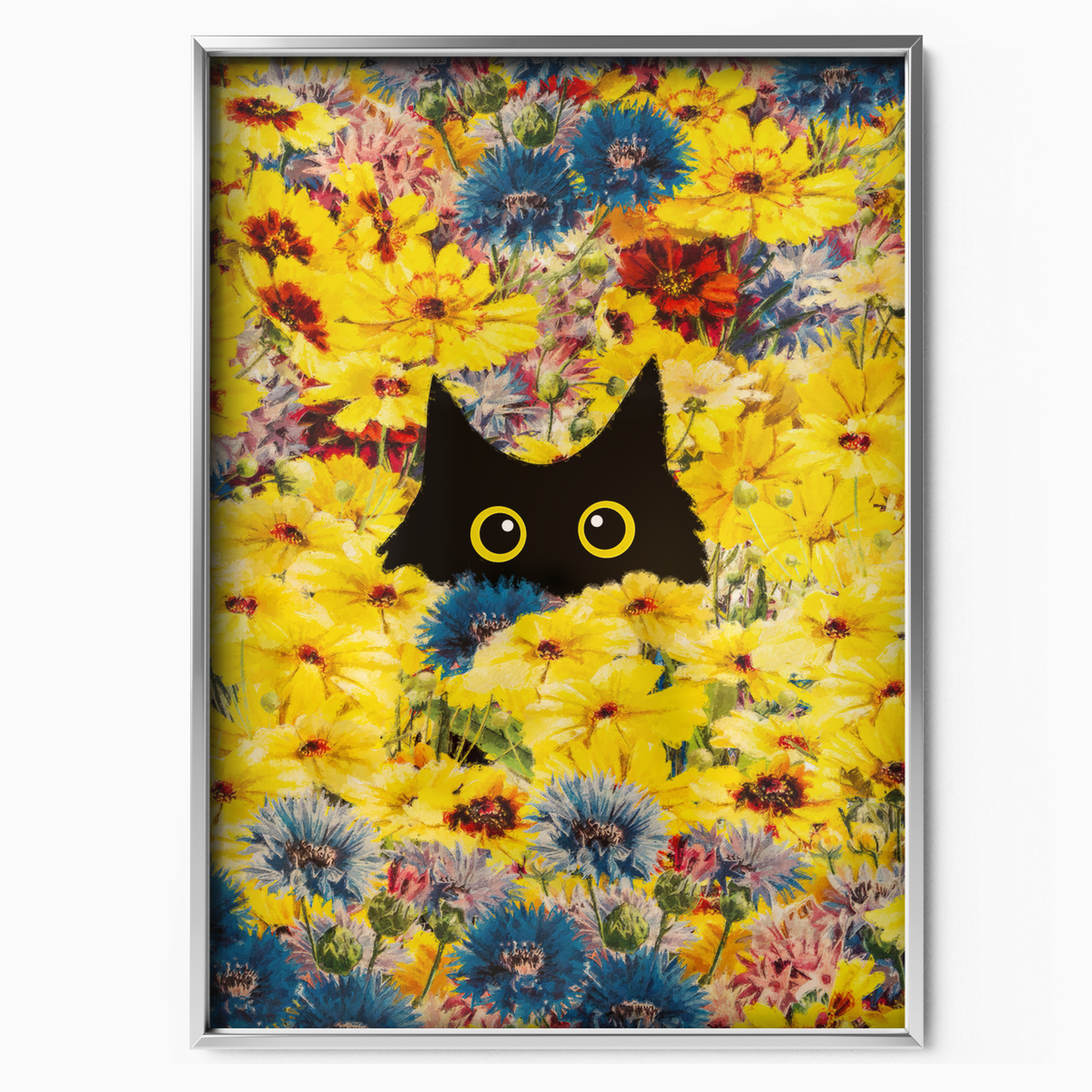 Cat Monet Chrysanthemums