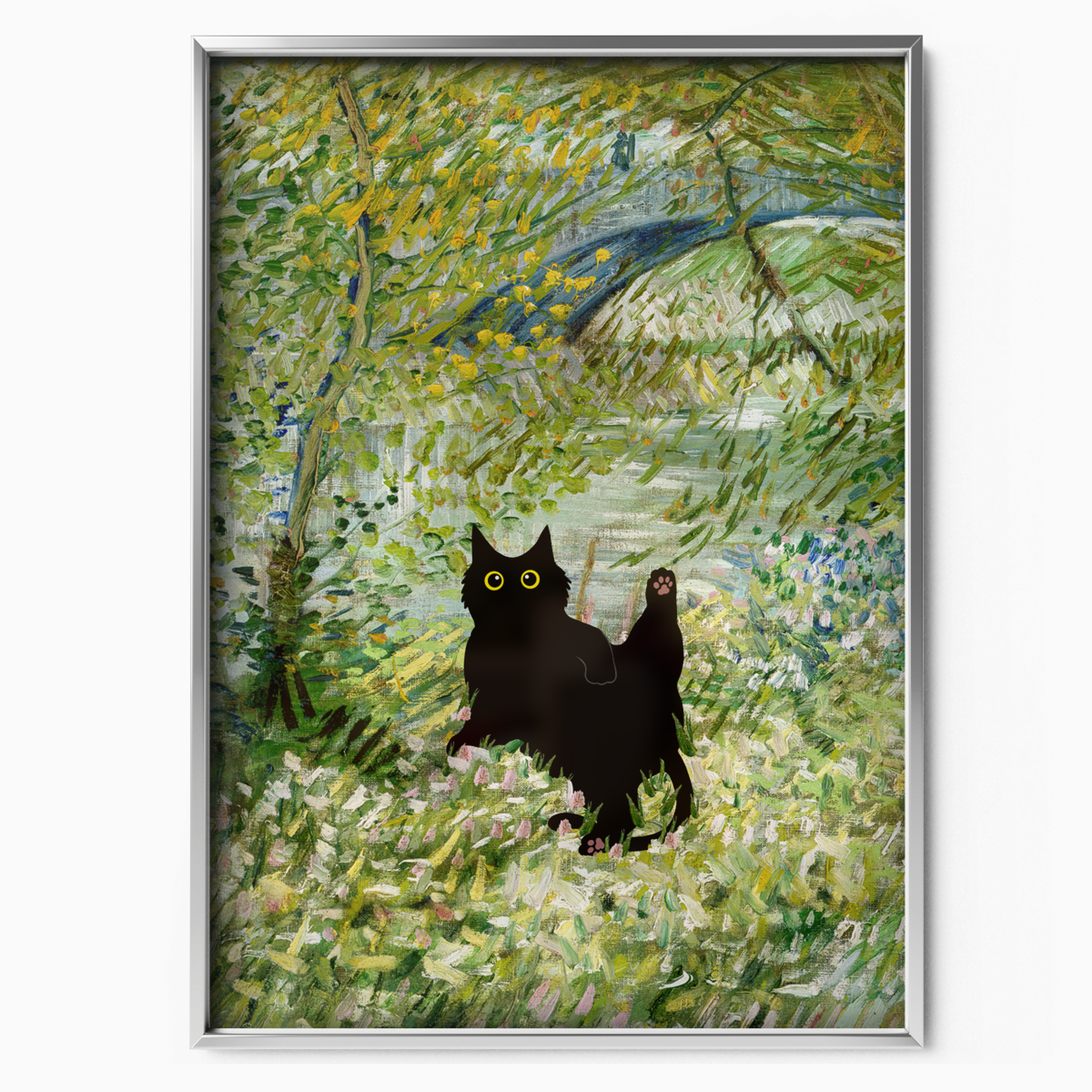Cat Monet Spring