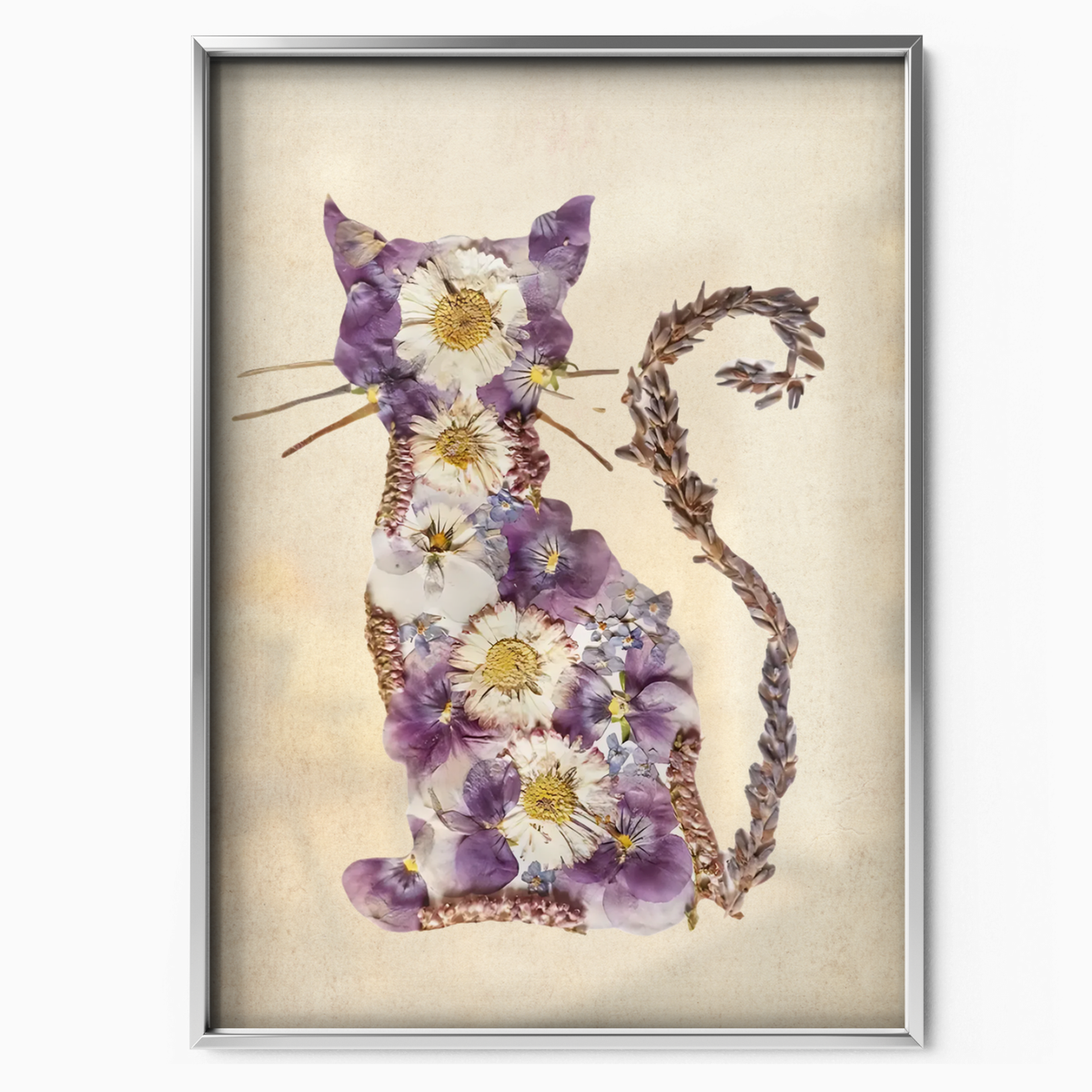 Cat Nature Flower 4 6