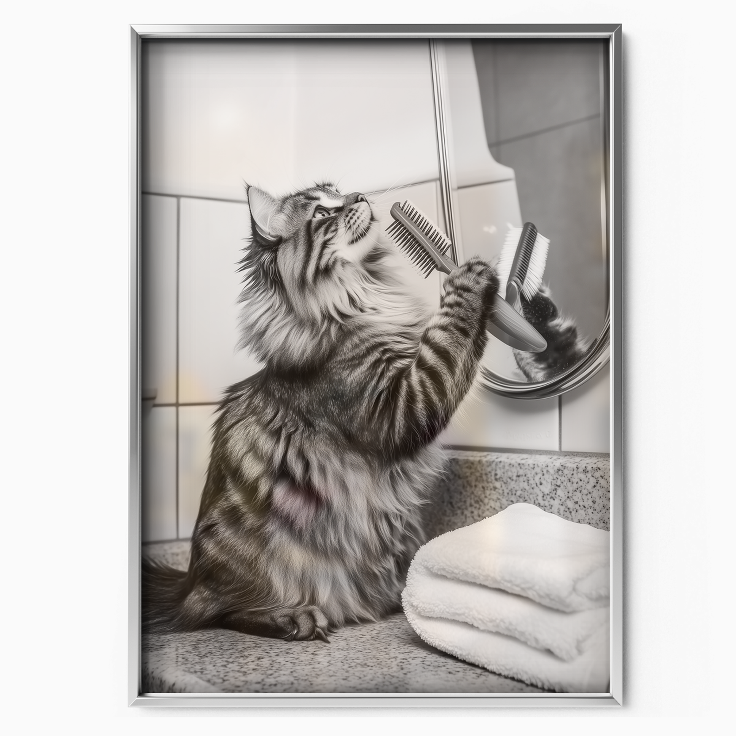 Cozy Cat Bathroom Singer