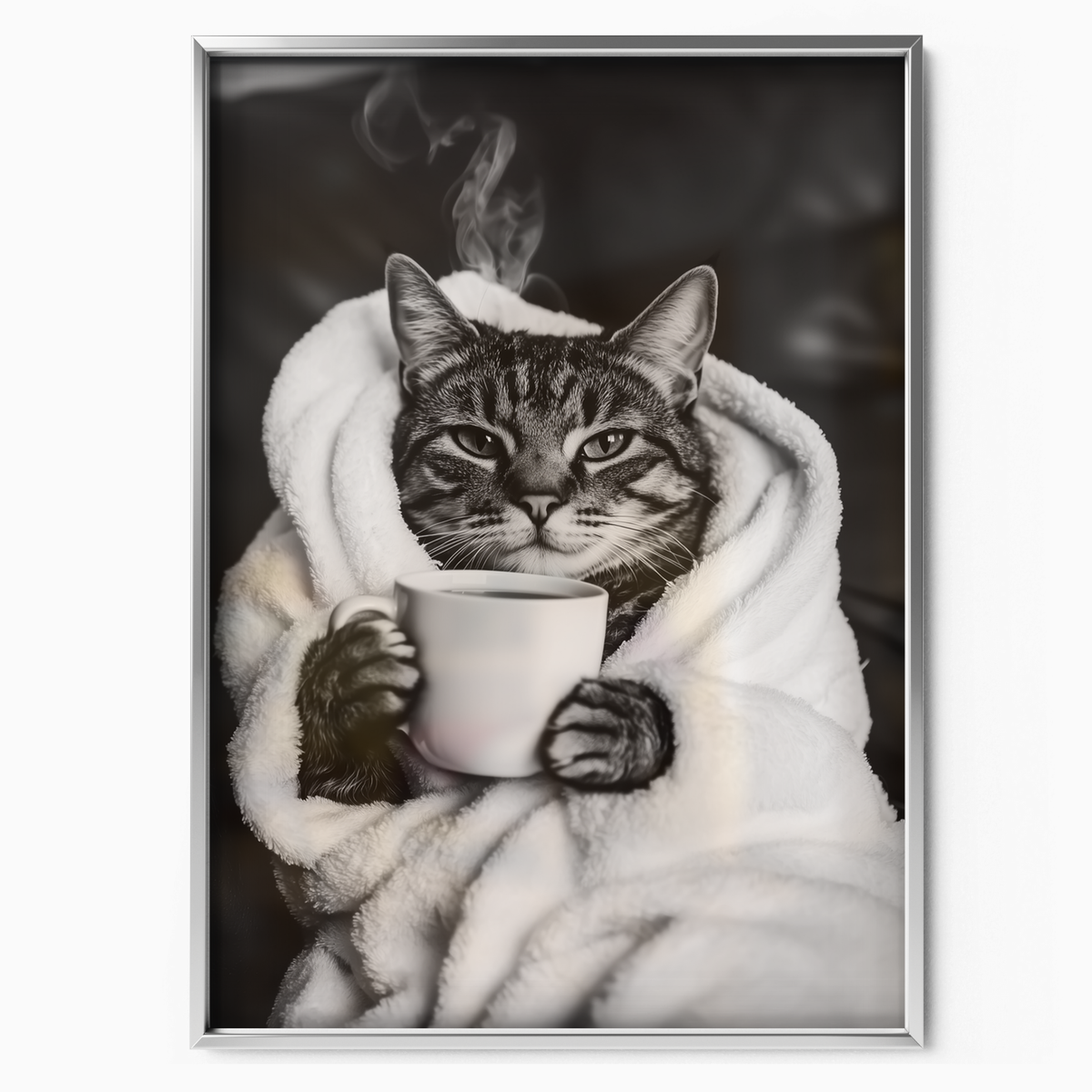 Cozy Cat Morning Coffee