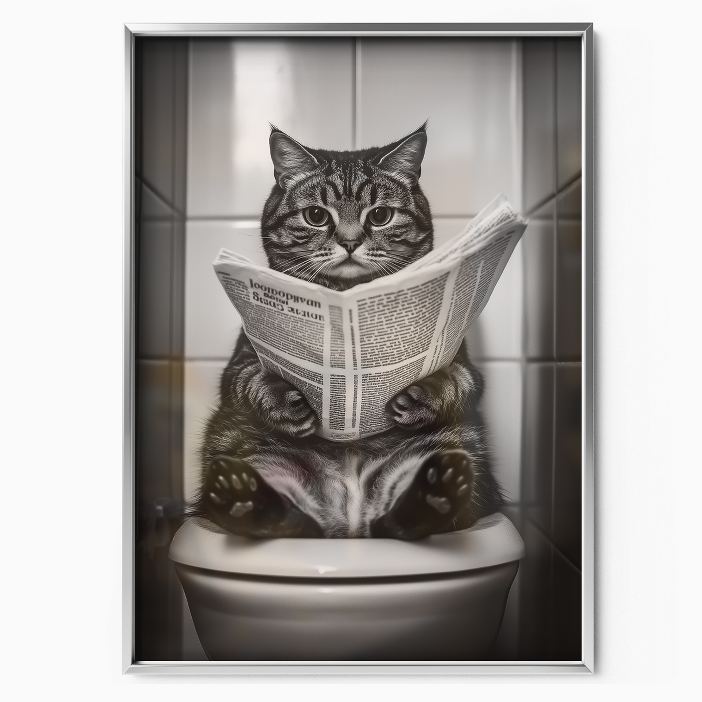 Cozy Cat Toilet Newspaper