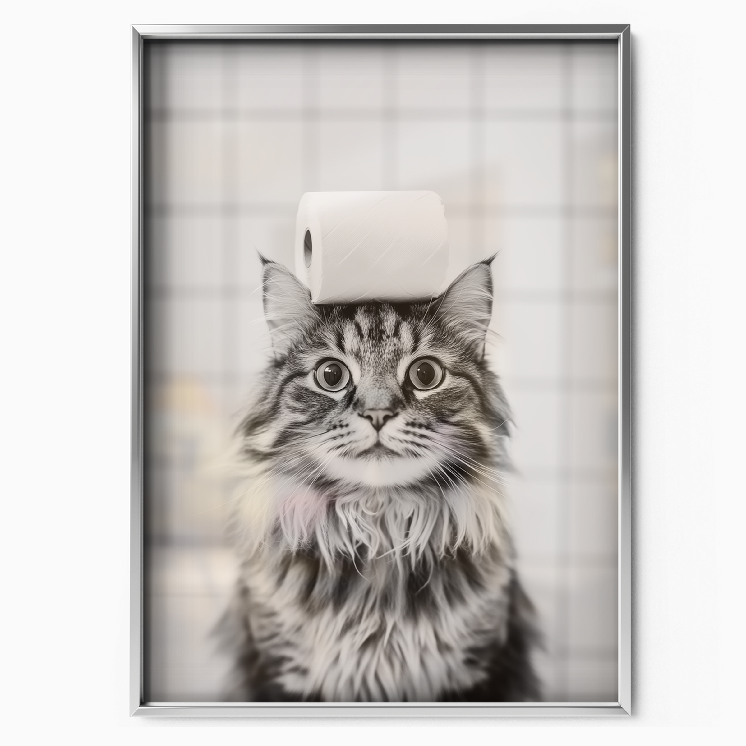 Cozy Cat Toilet Paper Look