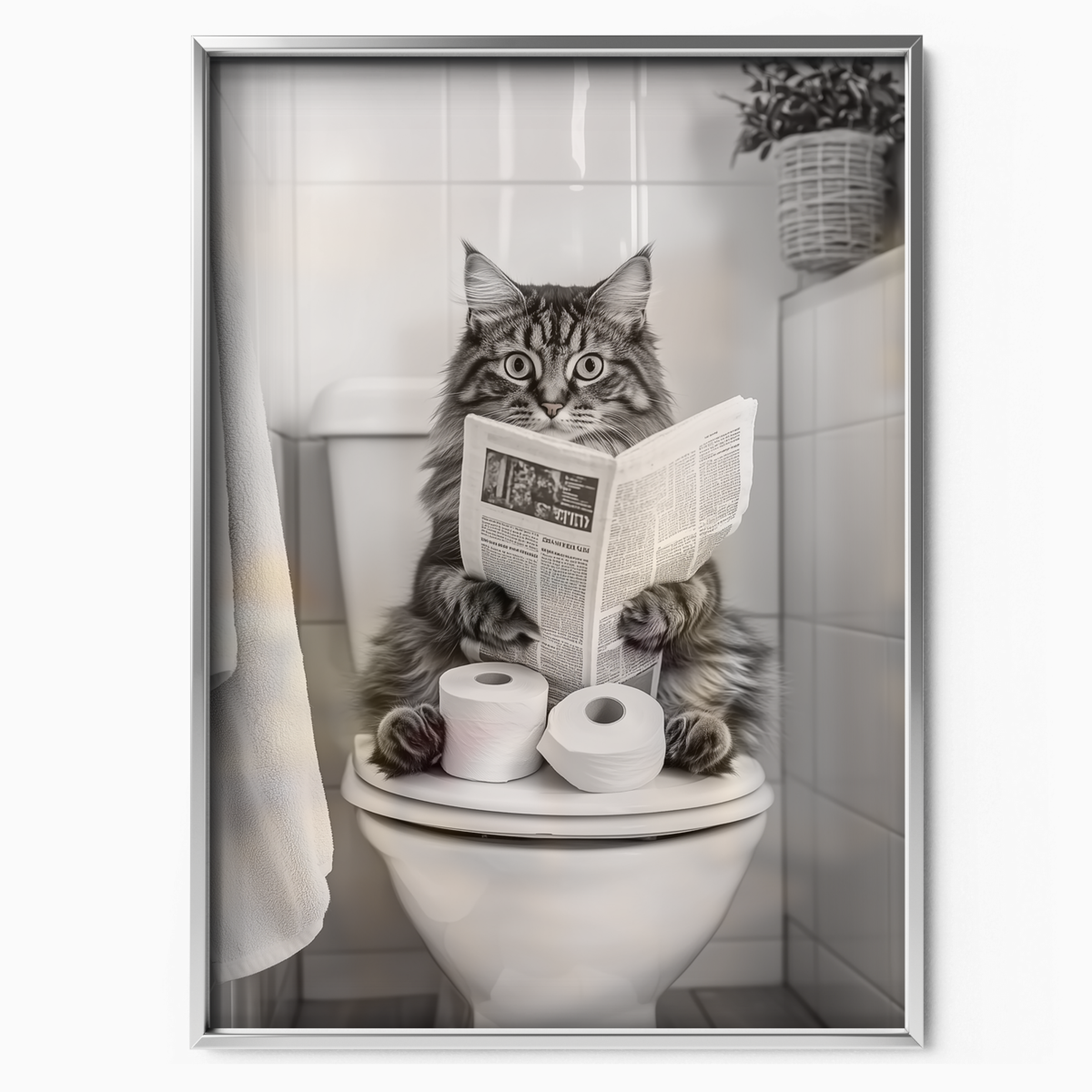 Cozy Cat Toilet Paper Rest