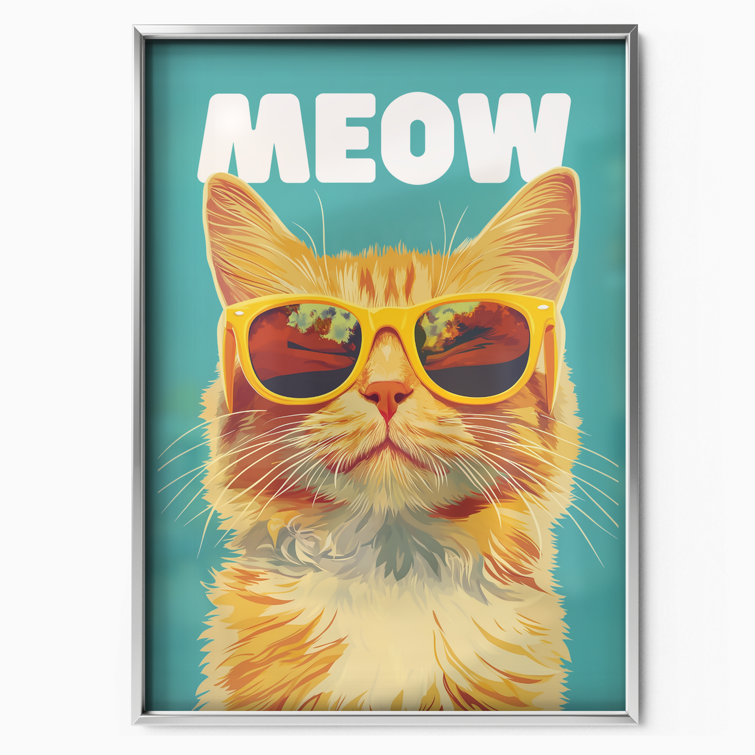 Groovy Cat Blue Meow